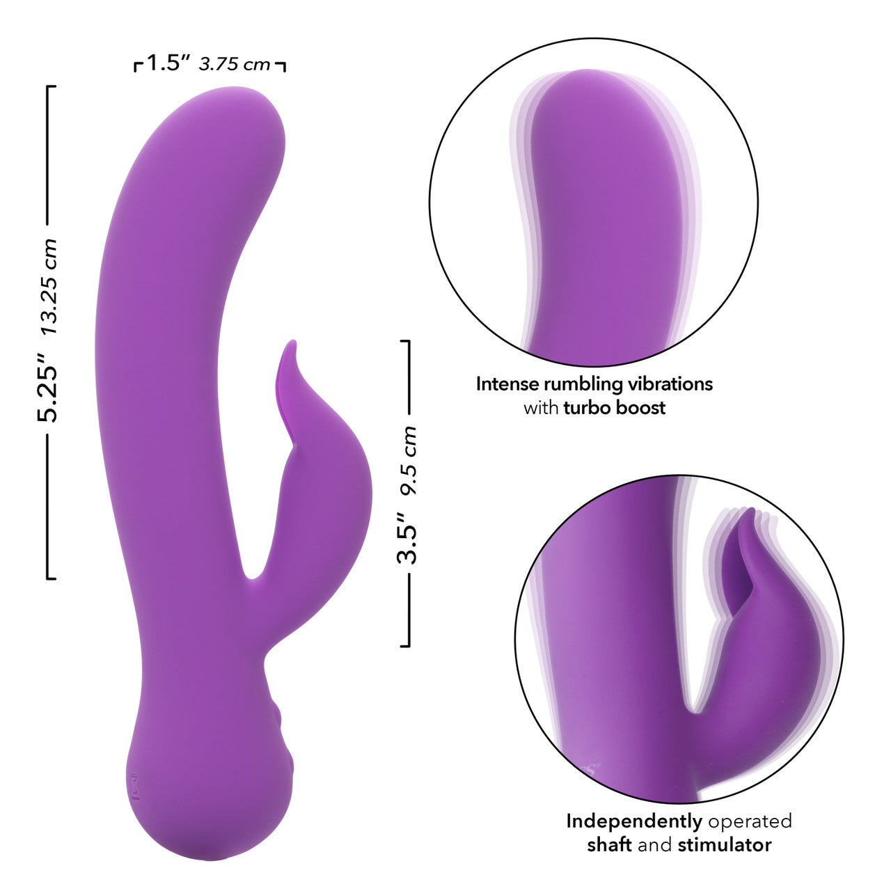 CalExotics First Time Silicone Rechargeable Pleaser Dual Vibrator