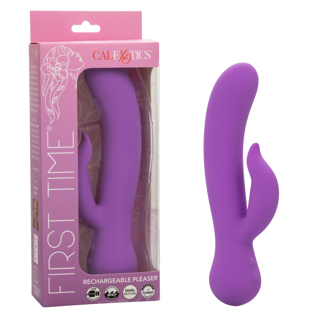 CalExotics First Time Silicone Rechargeable Pleaser Dual Vibrator