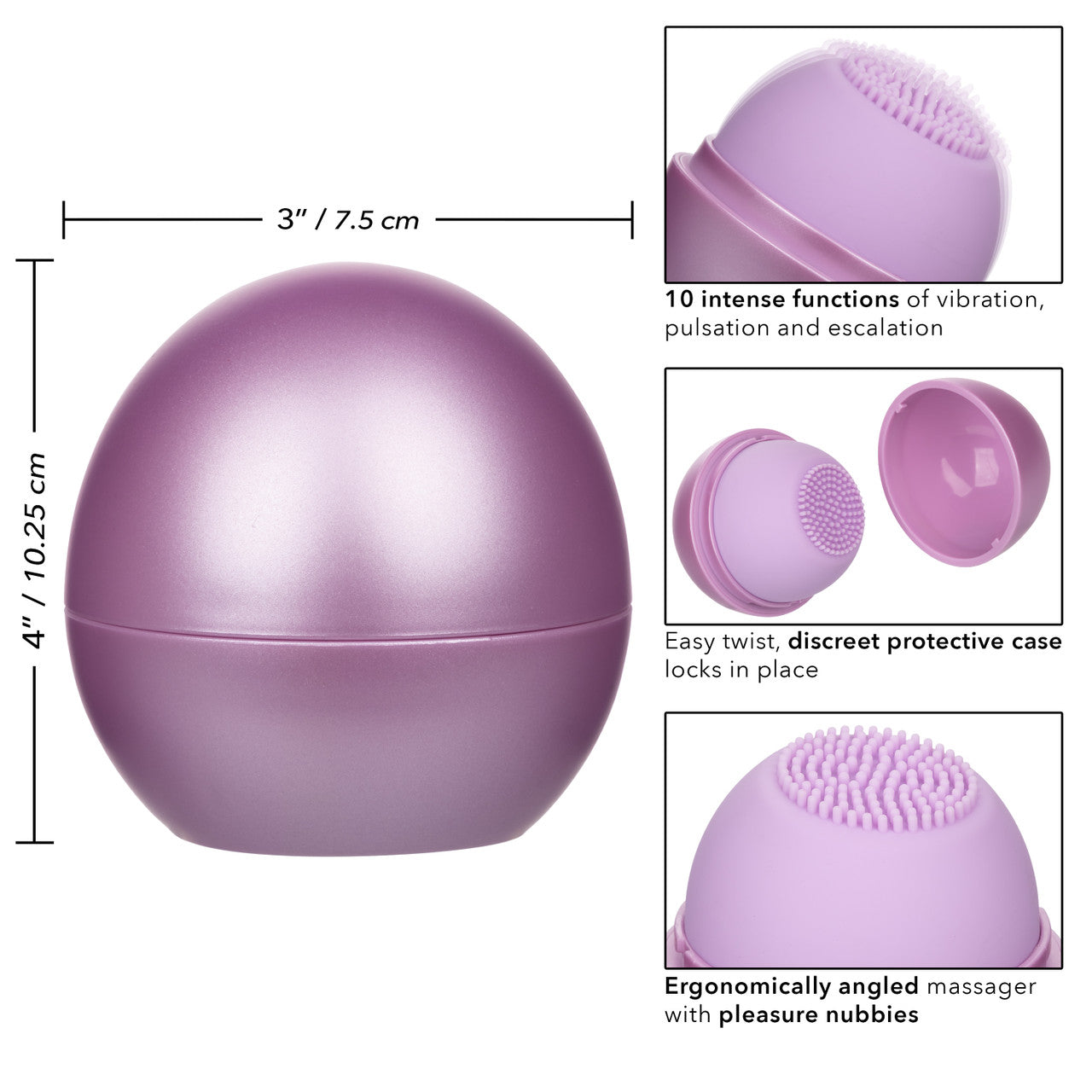 CalExotics Opal Tickler Silicone Rechargeable Massager