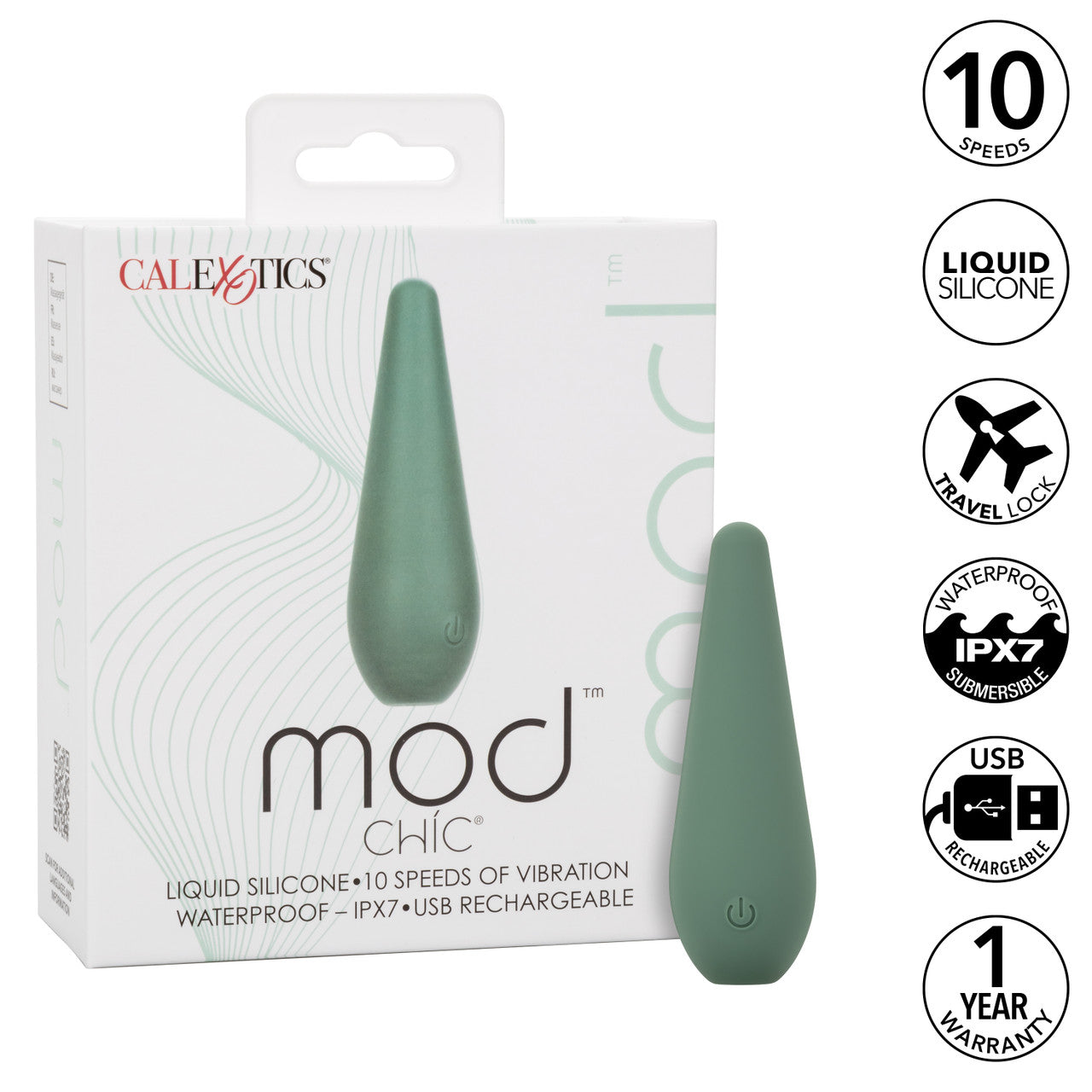 CalExotics Mod Chic Rechargeable Silicone Vibrator