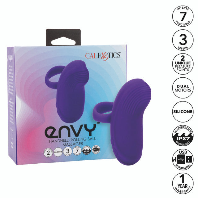 CalExotics Envy Handheld Rolling Ball Silicone Rechargeable Massager