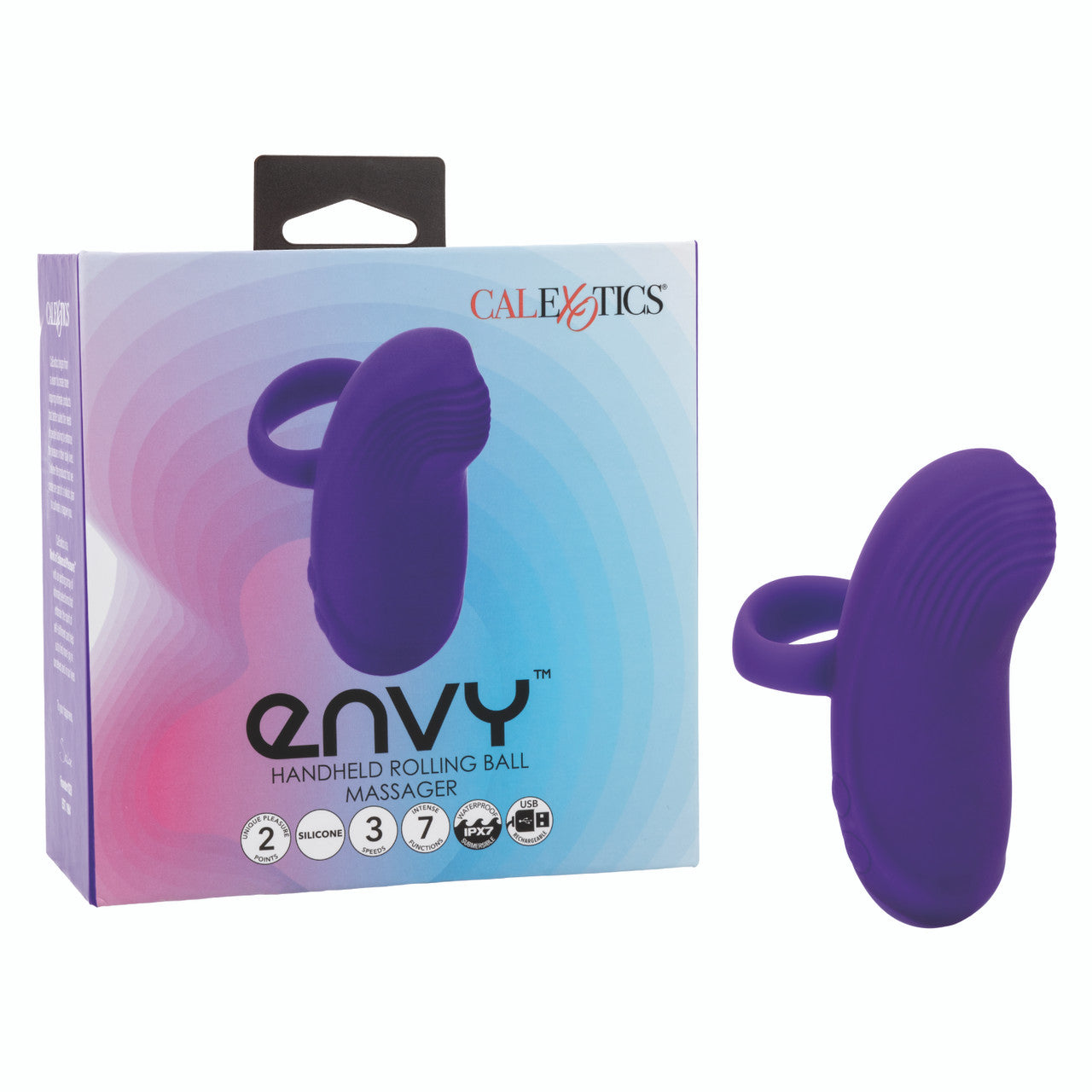 CalExotics Envy Handheld Rolling Ball Silicone Rechargeable Massager