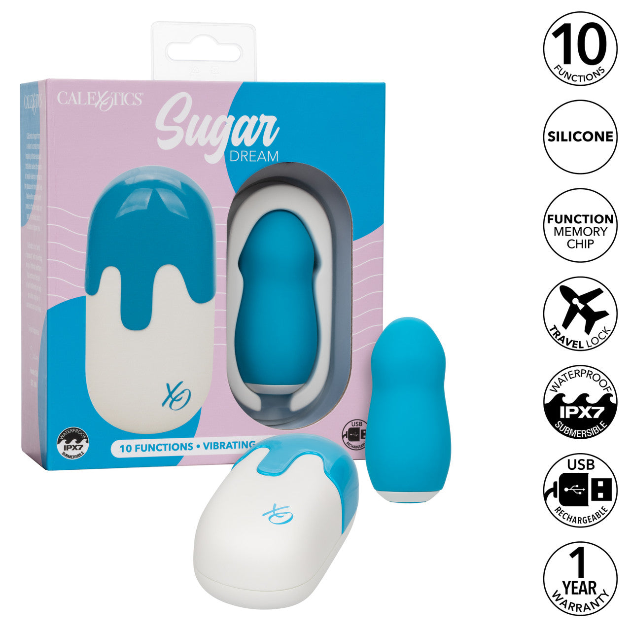 CalExotics Sugar Dream Rechargeable Silicone Clitoral Stimulator