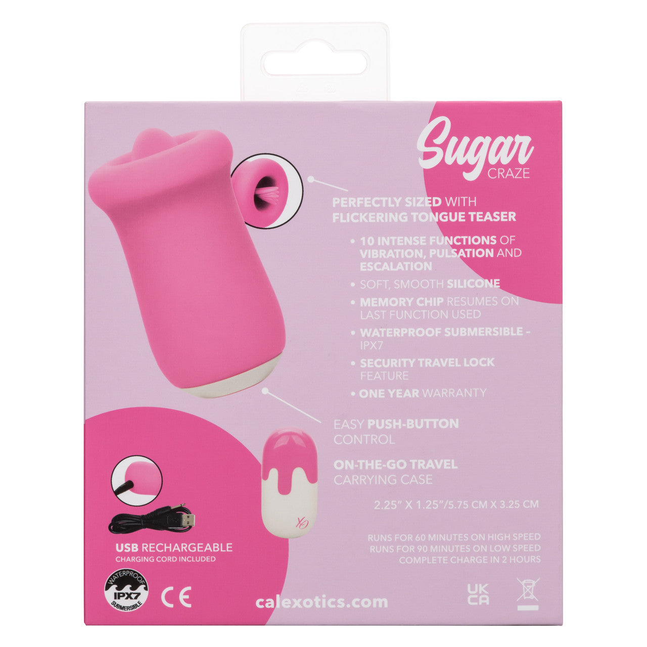 CalExotics Sugar Craze Rechargeable Silicone Clitoral Stimulator