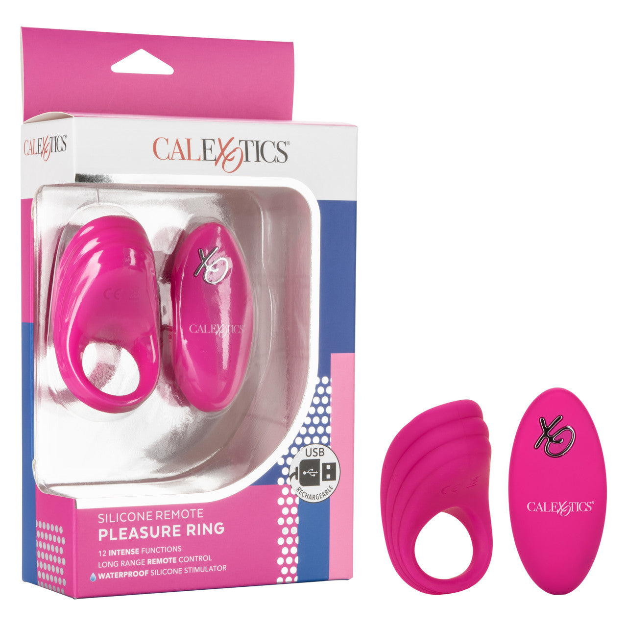 CalExotics Silicone Remote Pleasure Ring Silicone Waterproof Rechargeable