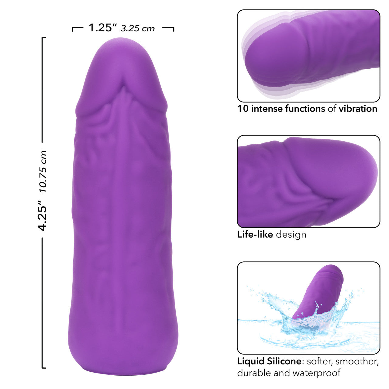 CalExotics Mini Vibrating Studs Rechargeable Silicone Vibrator