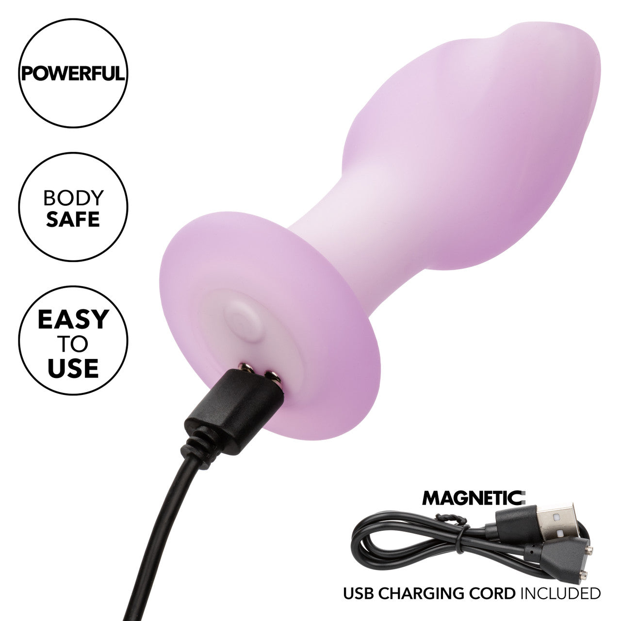 CalExotics Lavender Haze Ridge Probe Silicone Rechargeable Anal Plug