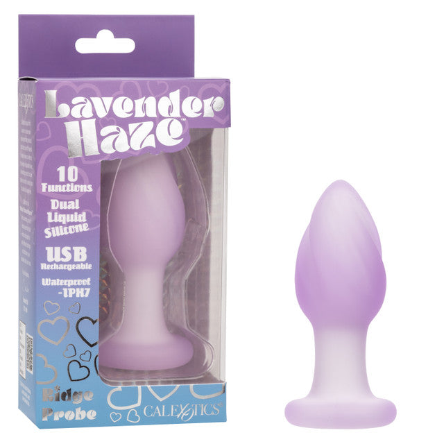 CalExotics Lavender Haze Ridge Probe Silicone Rechargeable Anal Plug