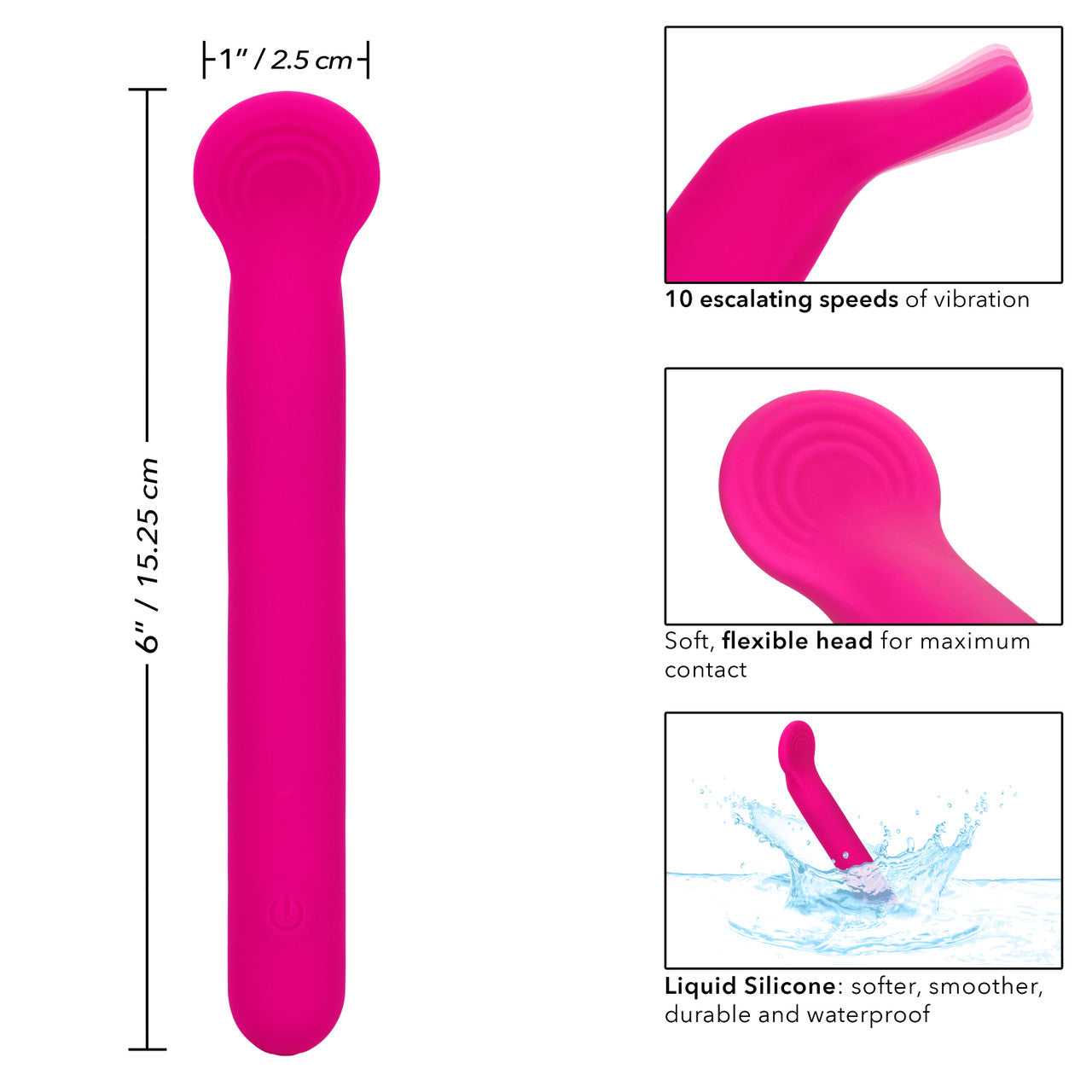 CalExotics Bliss Liquid Silicone Mini Clitoriffic Rechargeable Stimulator