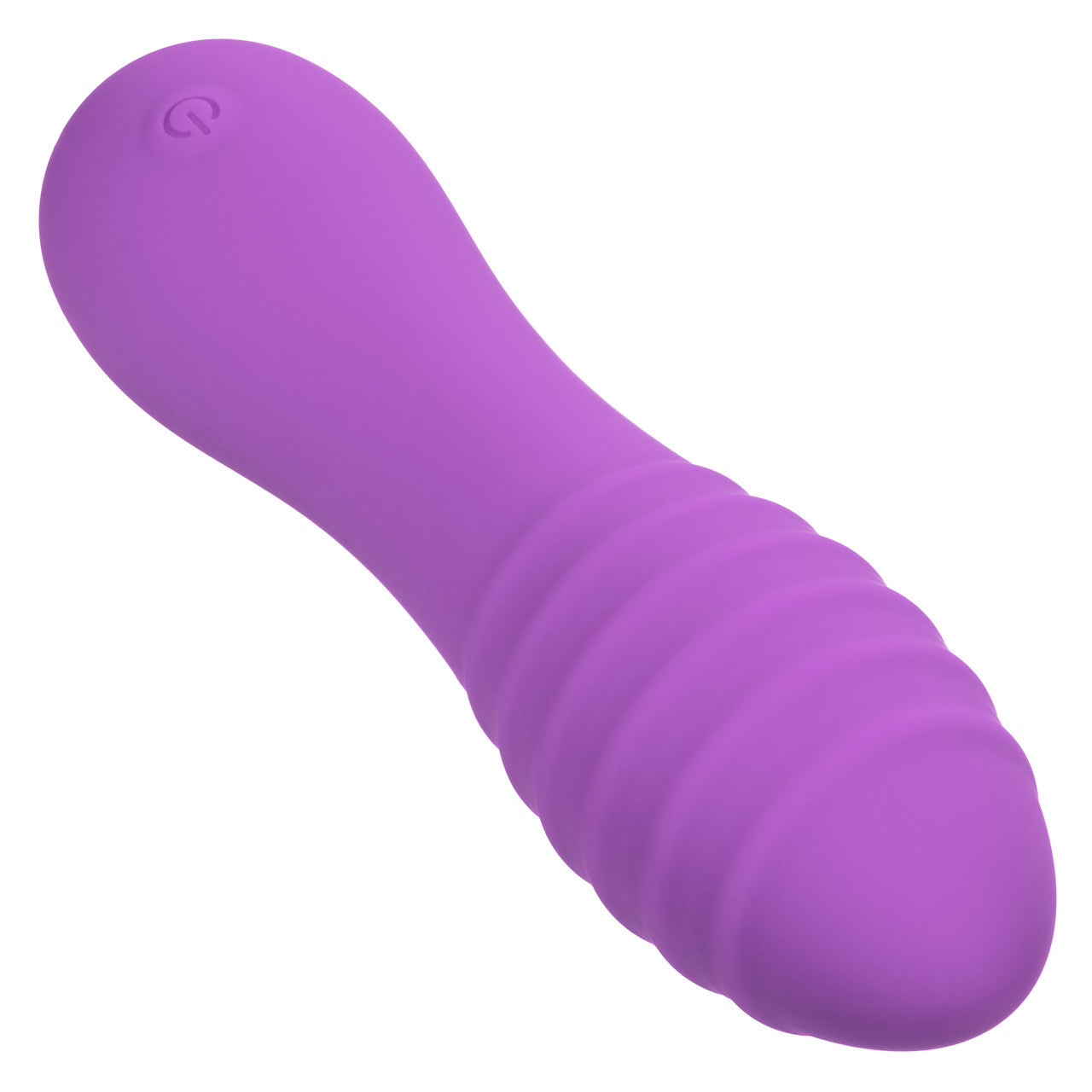 CalExotics Bliss Liquid Silicone Ripple Rechargeable Vibrator with Clitoral Stimulator