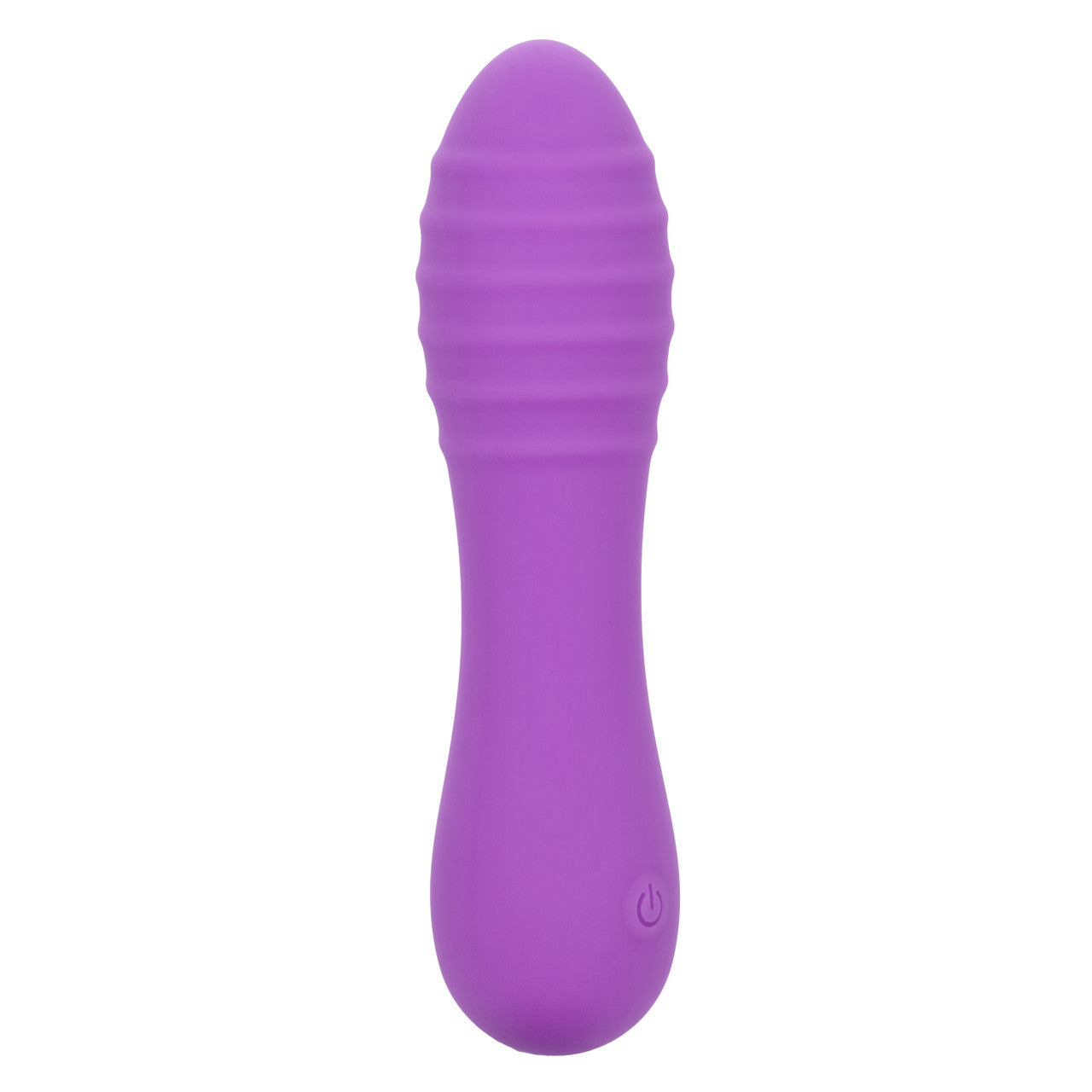 CalExotics Bliss Liquid Silicone Ripple Rechargeable Vibrator with Clitoral Stimulator