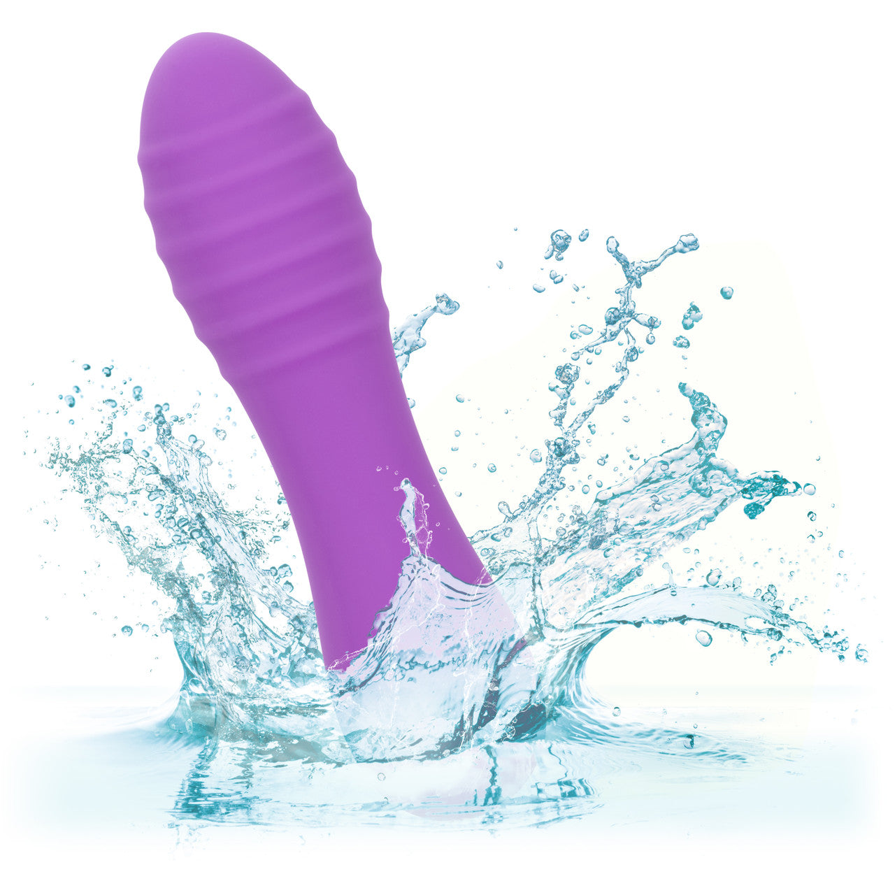 CalExotics Bliss Liquid Silicone Ripple Rechargeable Vibrator with Clitoral Stimulator