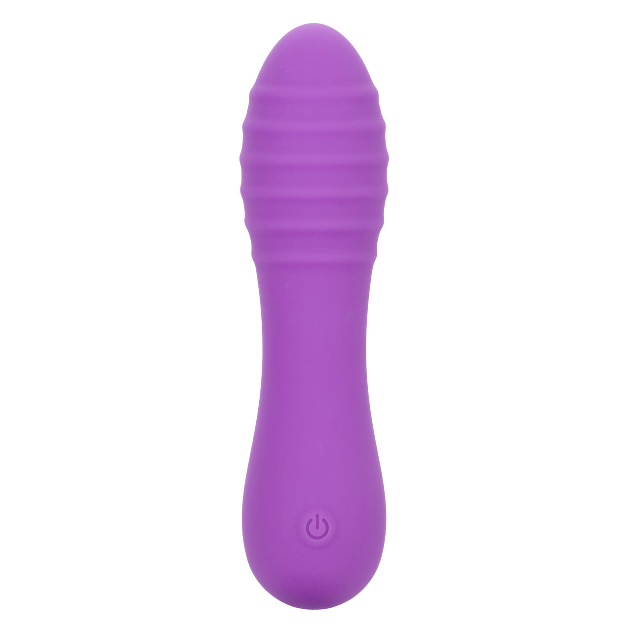 CalExotics Bliss Liquid Silicone Ripple Rechargeable Vibrator with Clitoral Stimulator