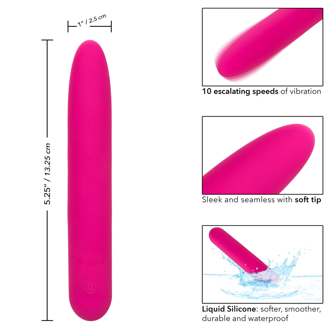 CalExotics Bliss Liquid Silicone Rechargeable Vibrator