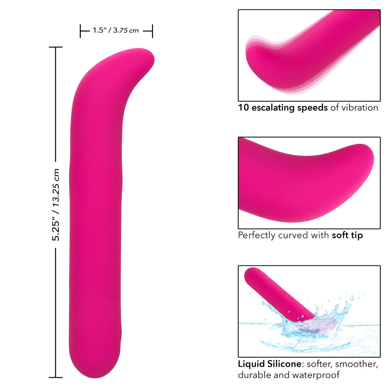 CalExotics Bliss Liquid G-Vibe Silicone Rechargeable G-Spot Vibrator