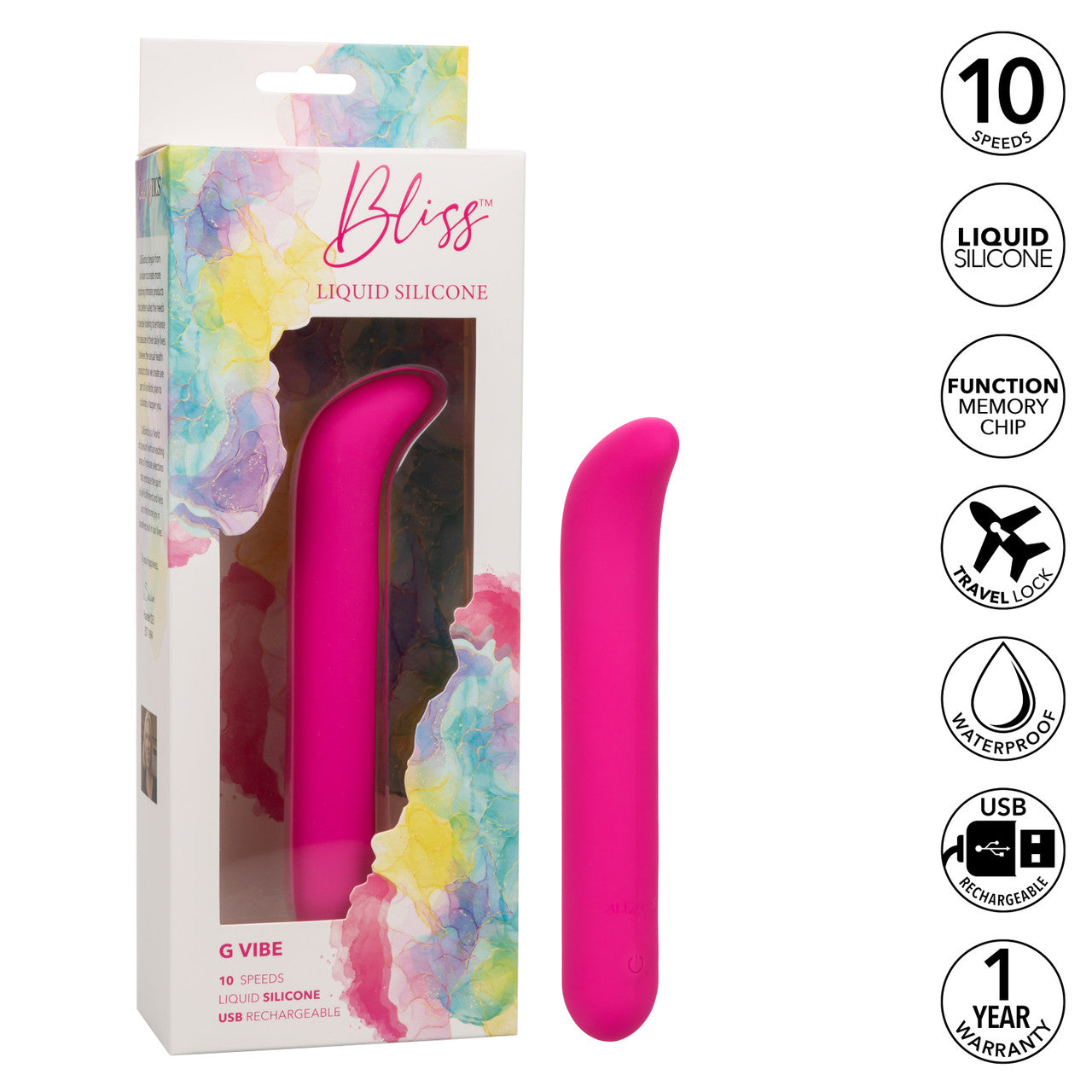 CalExotics Bliss Liquid G-Vibe Silicone Rechargeable G-Spot Vibrator