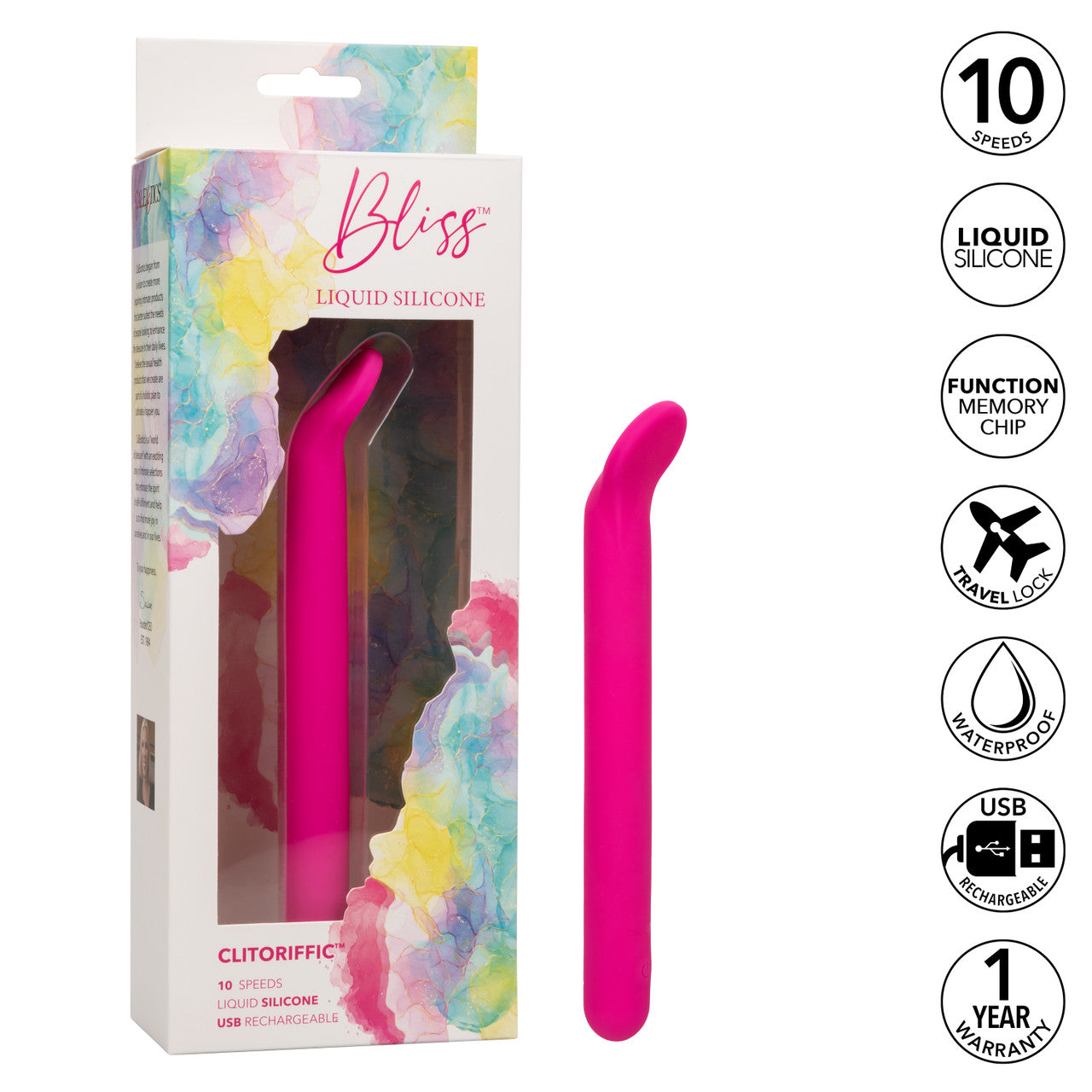 CalExotics Bliss Liquid Silicone Rechargeable Clitoriffic Vibrator