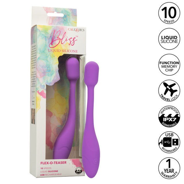 CalExotics Bliss Liquid Silicone Flex-O-Teaser Rechargeable Clitoral Stimulator