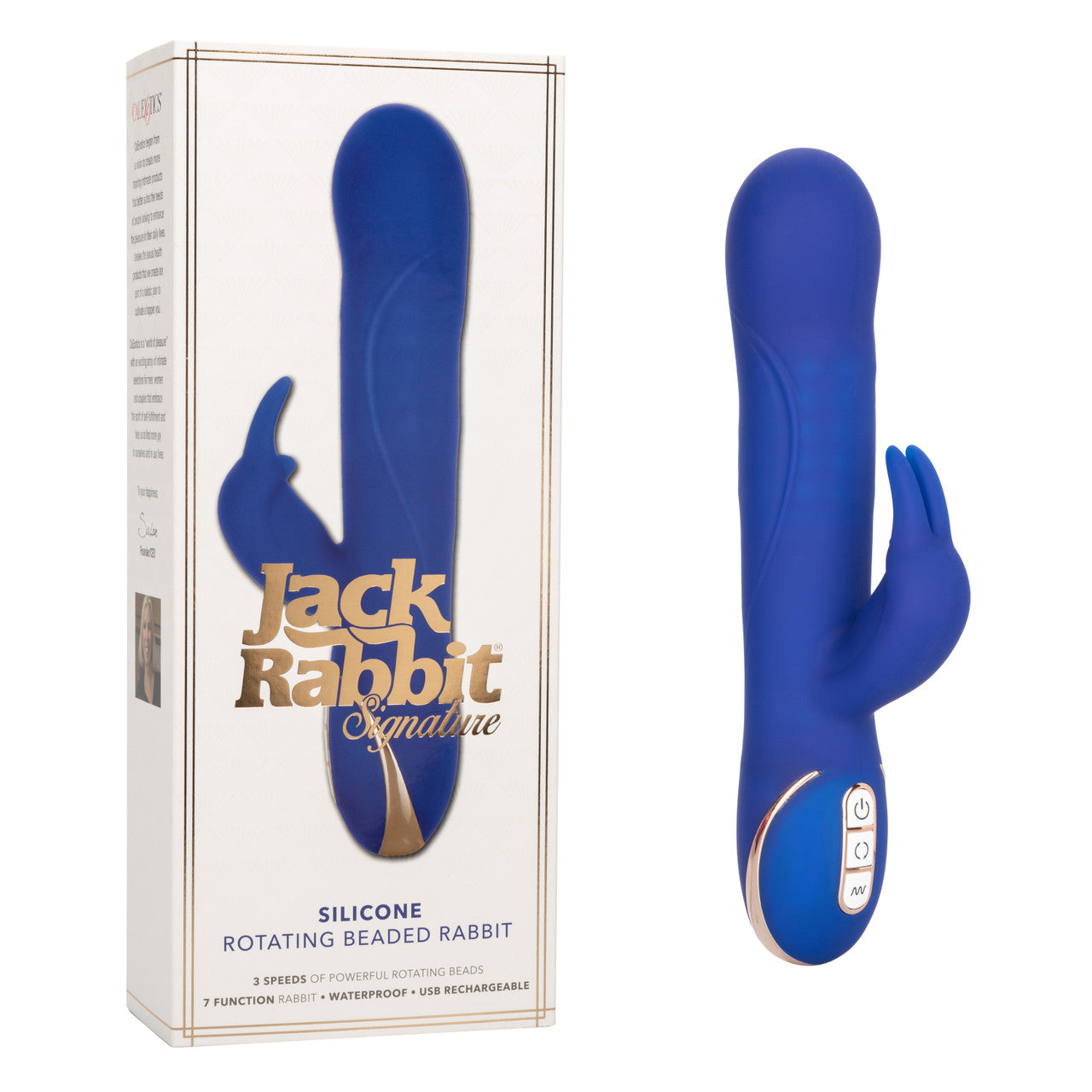 Calexotics Jack Rabbit® Signature Silicone Rotating Beaded Rabbit