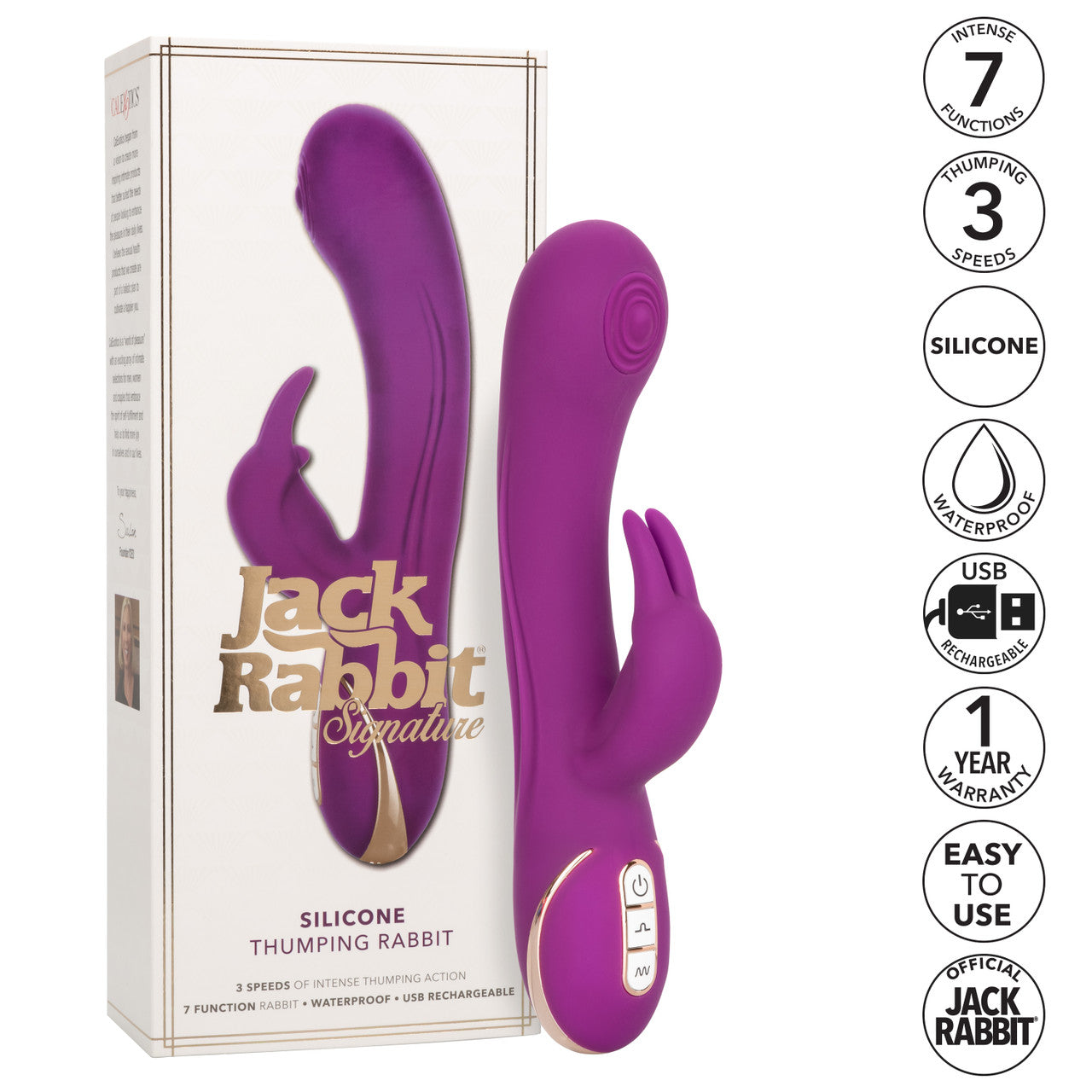 Calexotics Jack Rabbit® Signature Silicone Thumping Rabbit