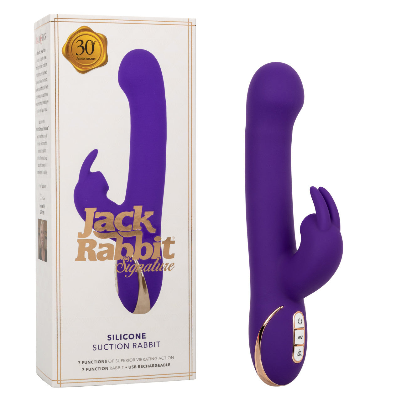 CalExotics Jack Rabbit Signature Rechargeable Silicone Suction Rabbit Vibrator