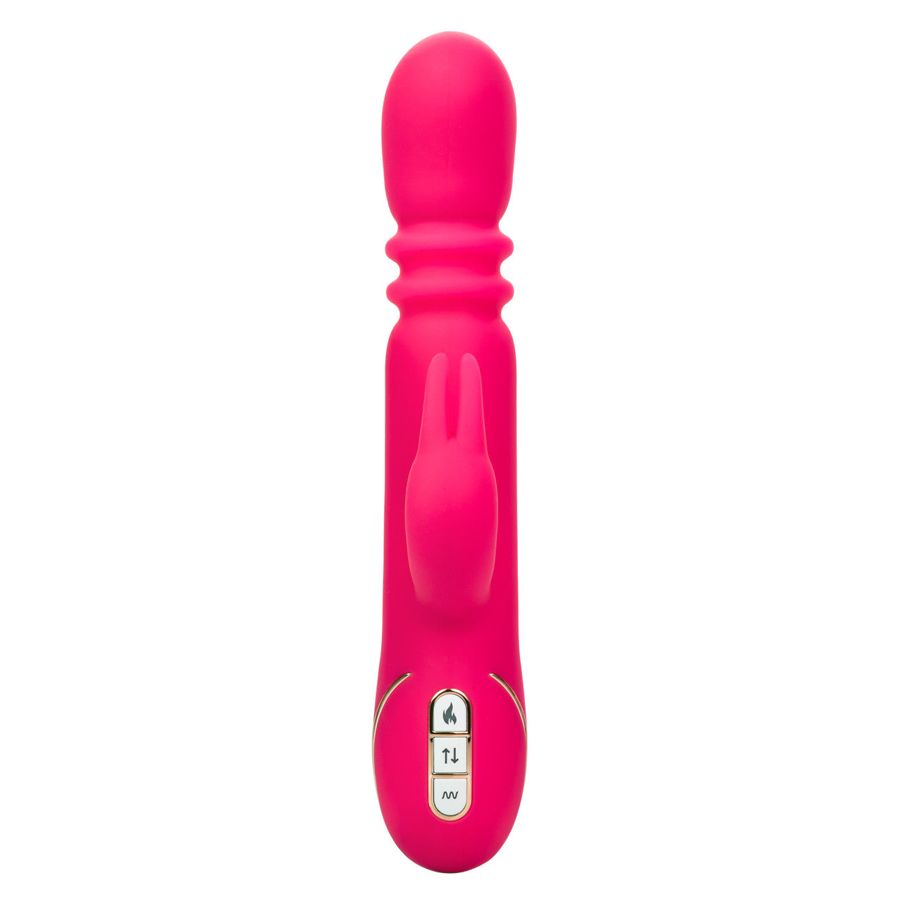 CalExotics Jack Rabbit Signature Heated Rechargeable Silicone Triple Fantasy Rabbit Vibrator