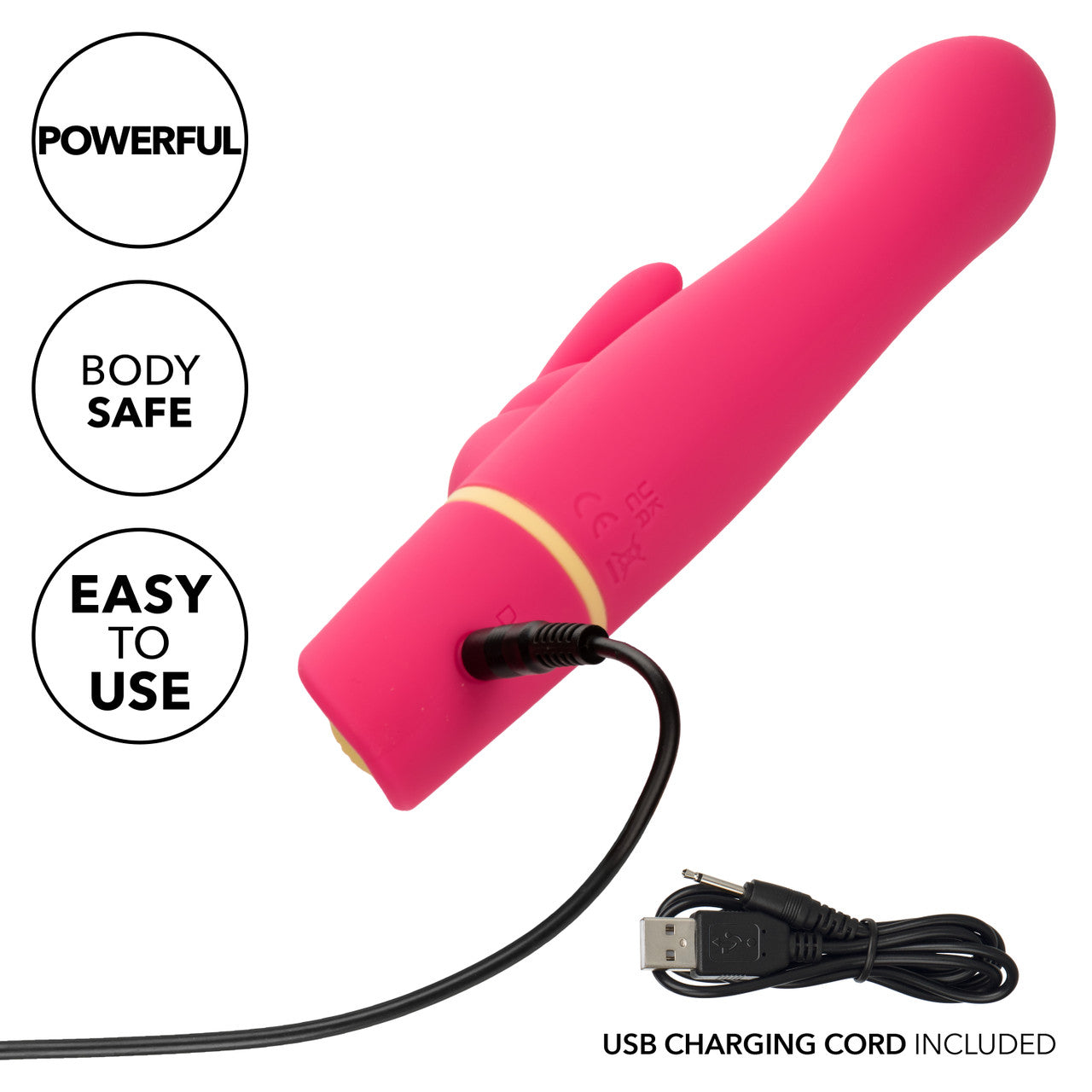 CalExotics Love Bunny Vibrating G Bunny Rechargeable Silicone Rabbit Vibrator