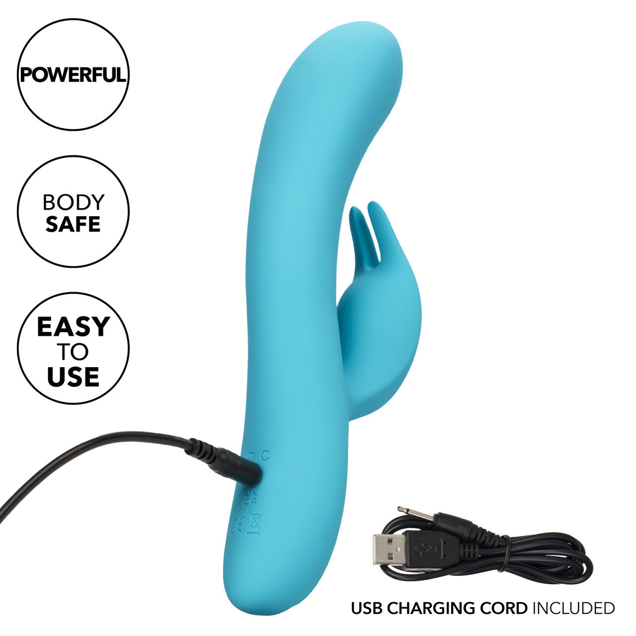 CalExotics Azure Collection Bunny G Rechargeable Silicone Vibrator