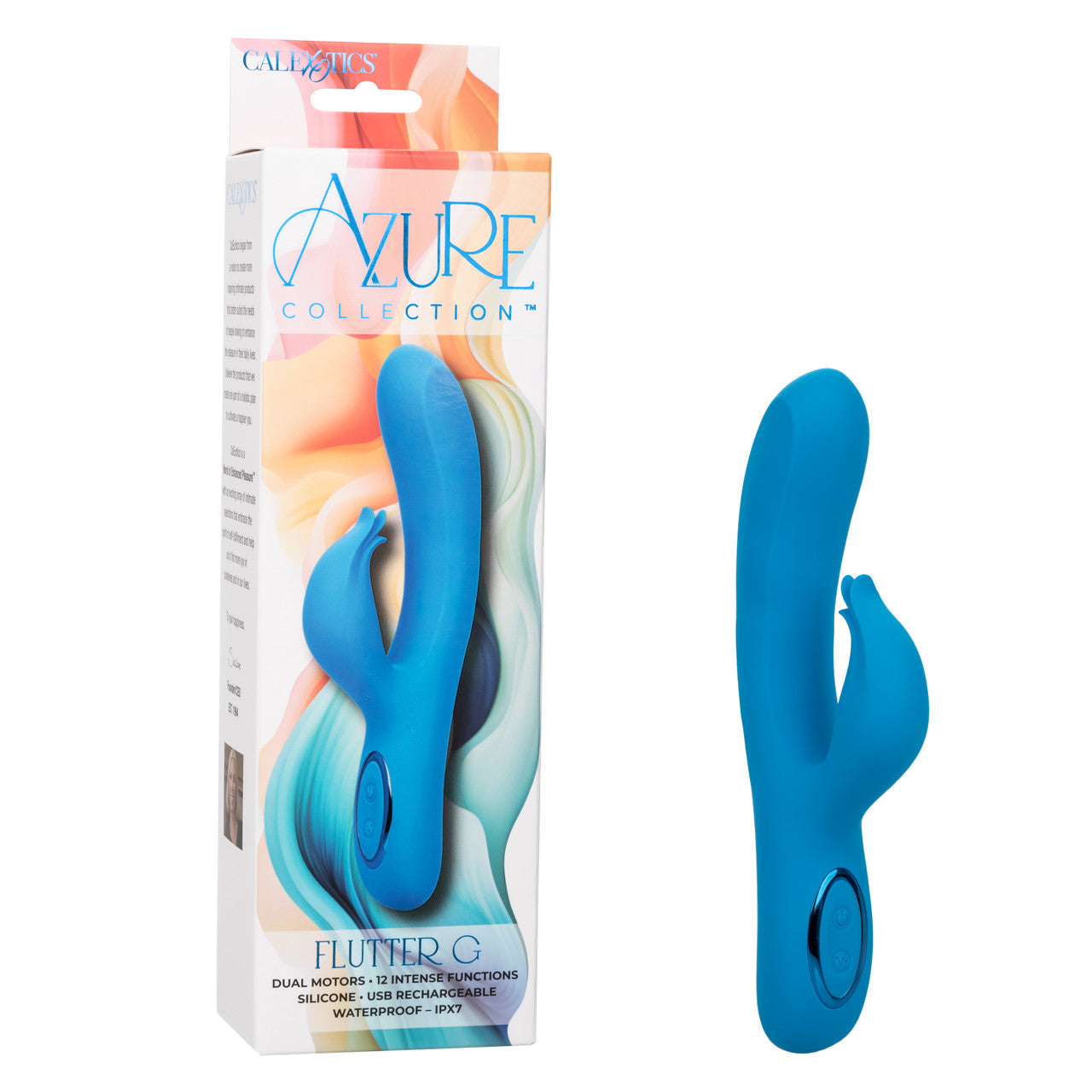 CalExotics Azure Collection Flutter G Rechargeable Silicone Vibrator