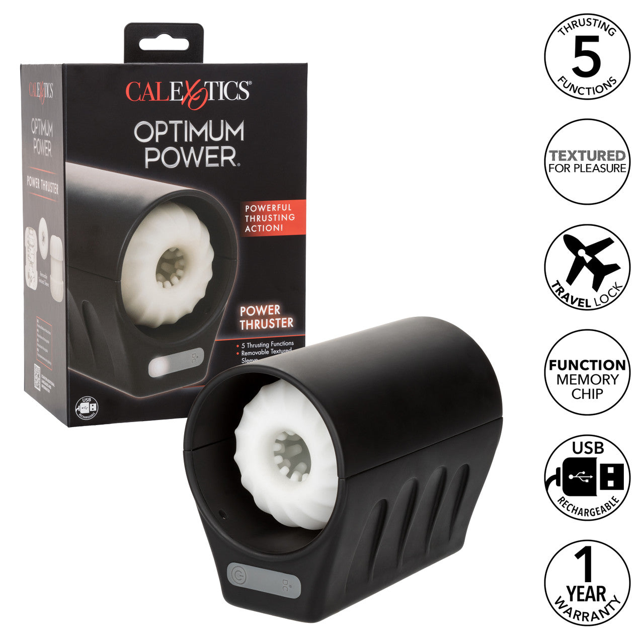 CalExotics Optimum Power Power Thruster Rechargeable Stroker