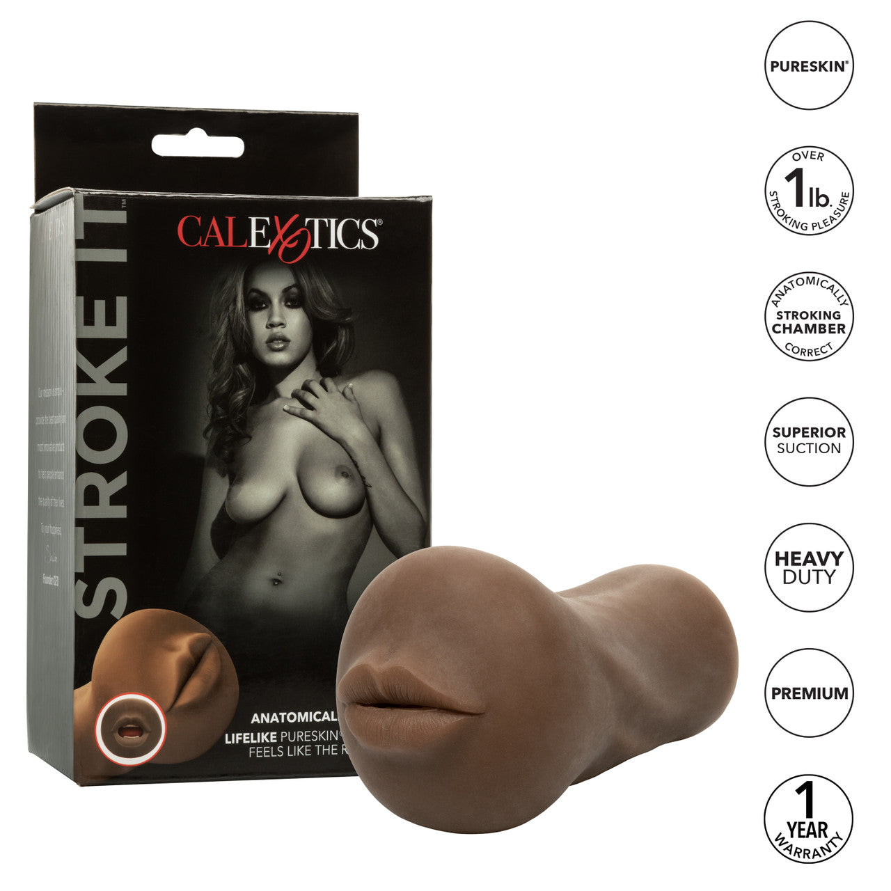 CalExotics Stroke It Realistic Stroker - Mouth