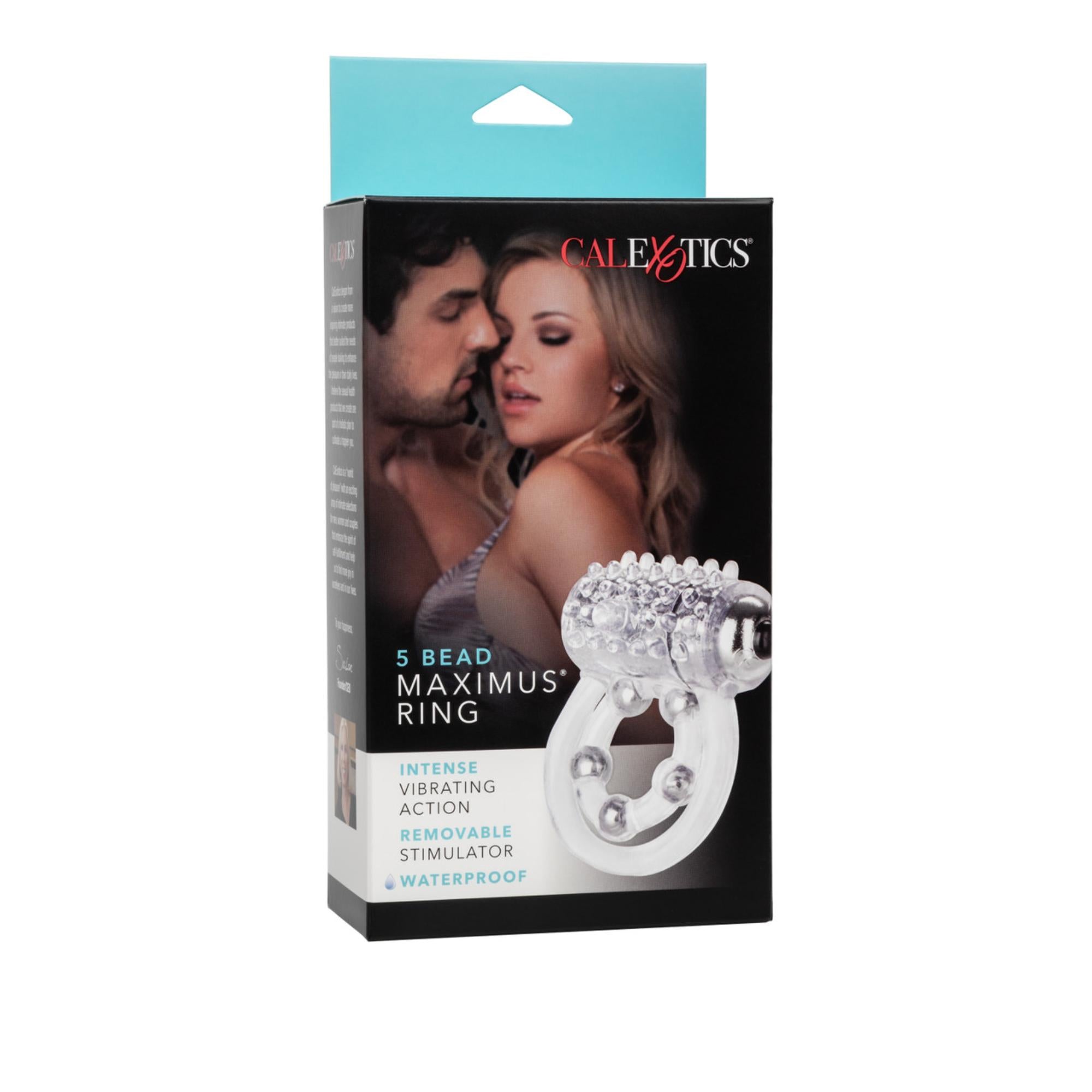 CalExotics Couple's Enhancers 5 Bead Maximus Ring Vibrating Cock Ring