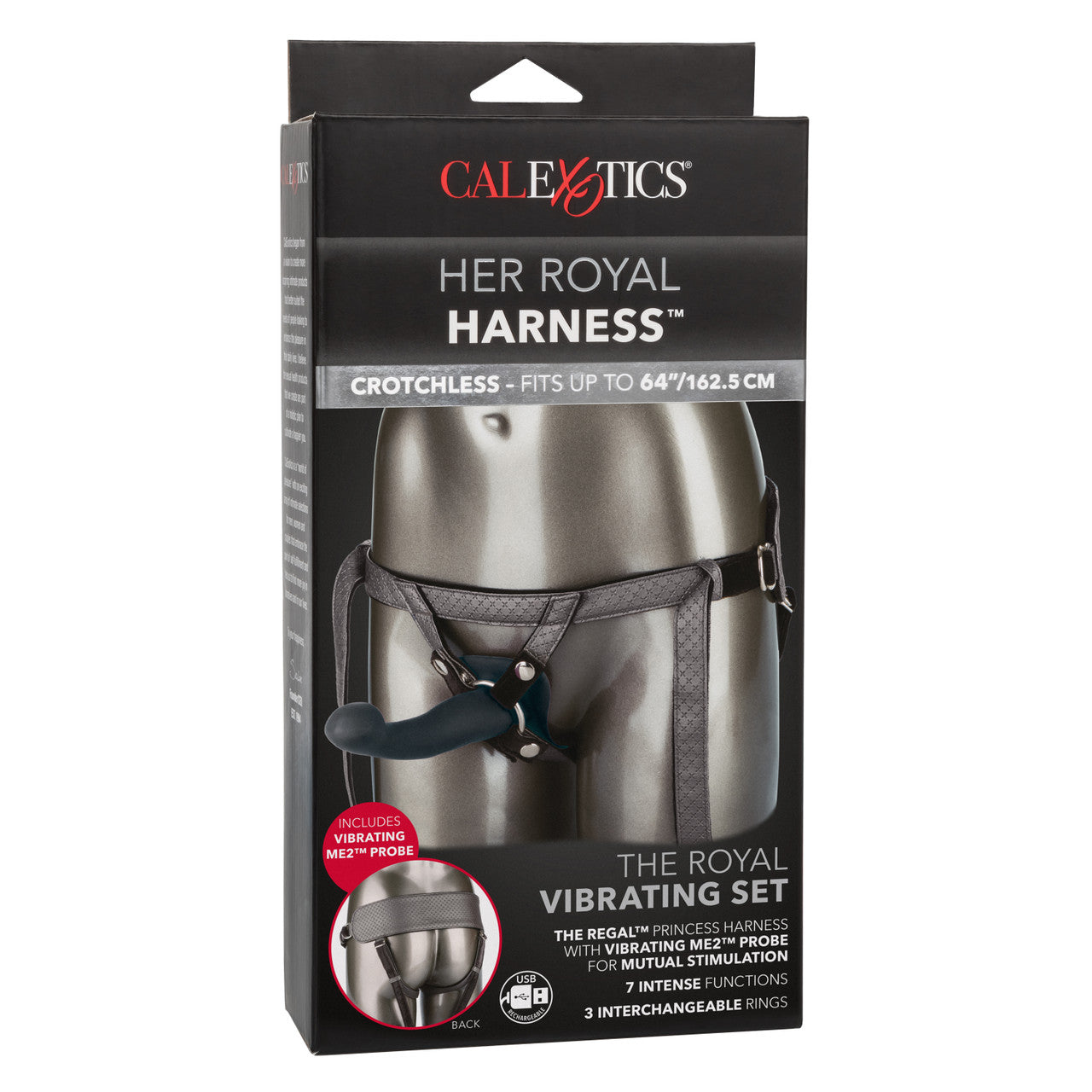 Calexotics Her Royal Harness™ The Royal Vibrating Set