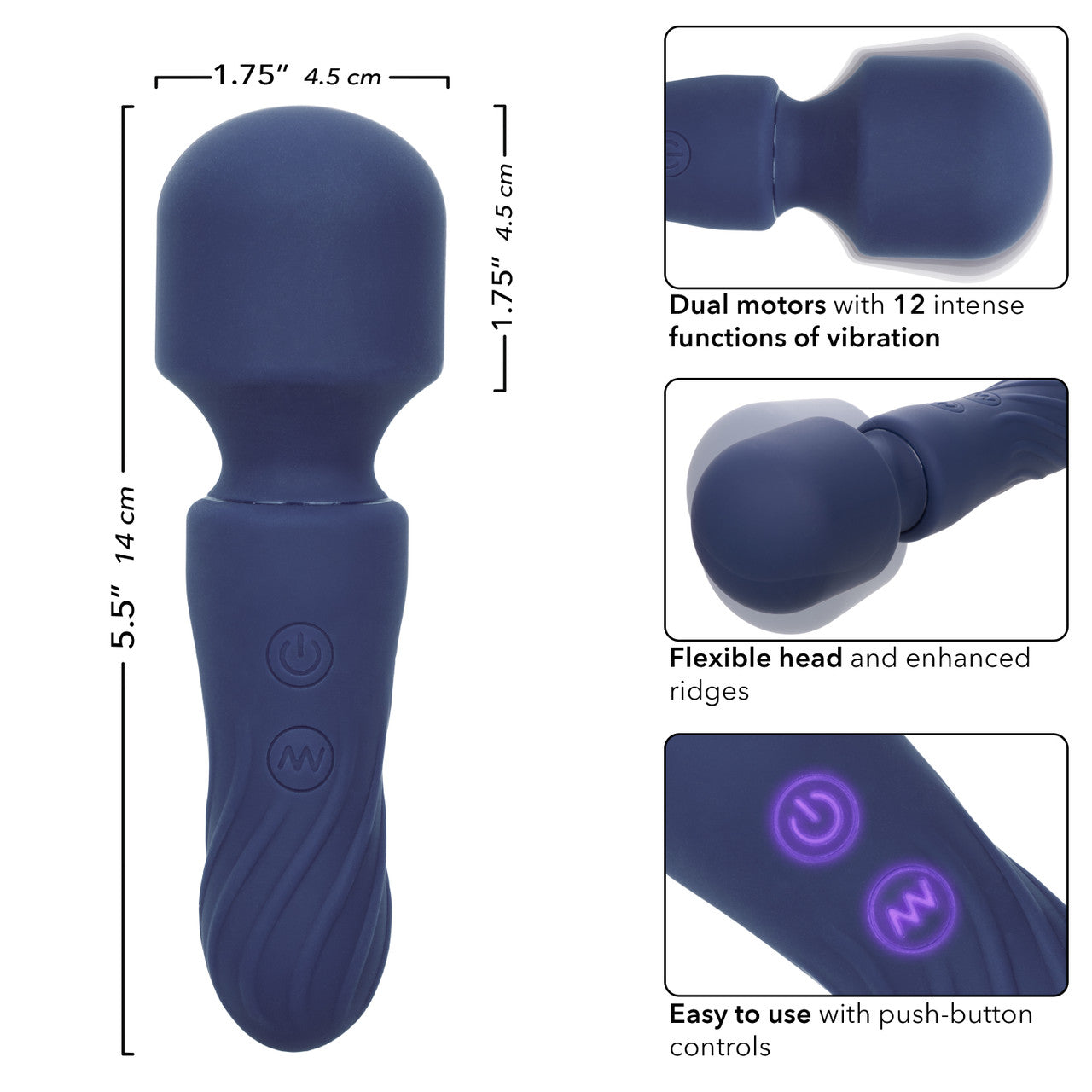 CalExotics Charisma Charm Rechargeable Silicone Massager Wand