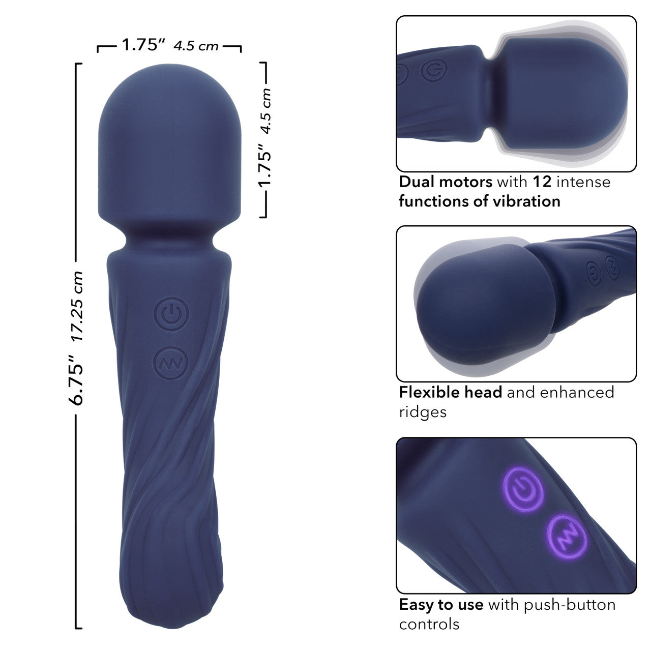 CalExotics Charisma Allure Rechargeable Silicone Massager Wand