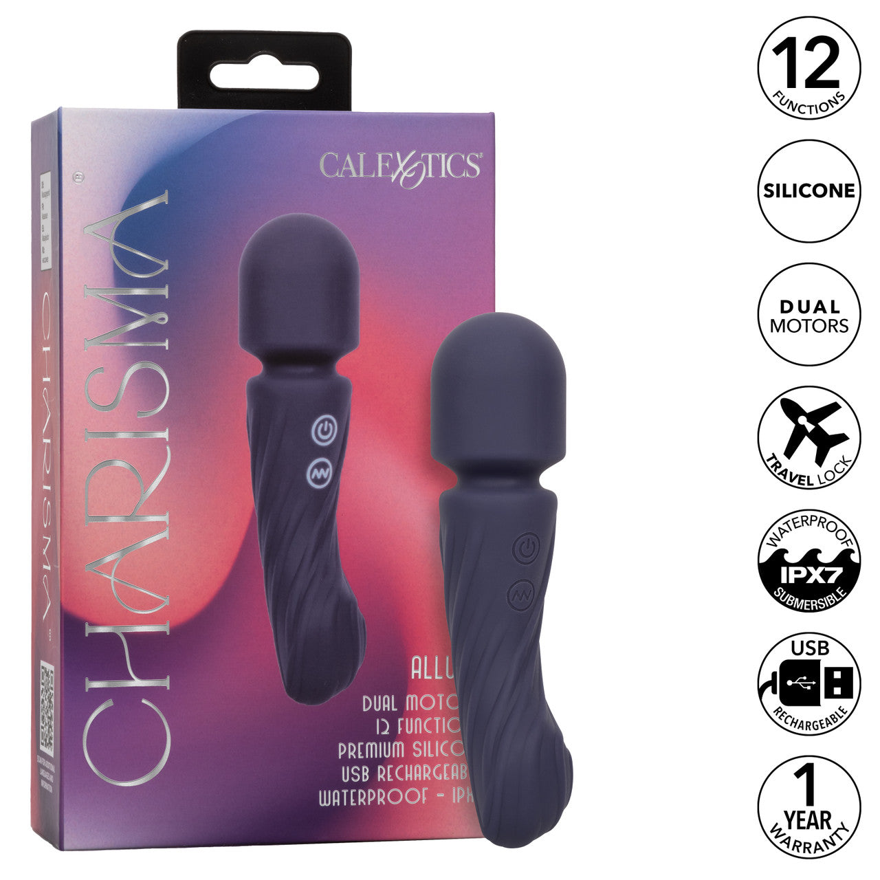 CalExotics Charisma Allure Rechargeable Silicone Massager Wand