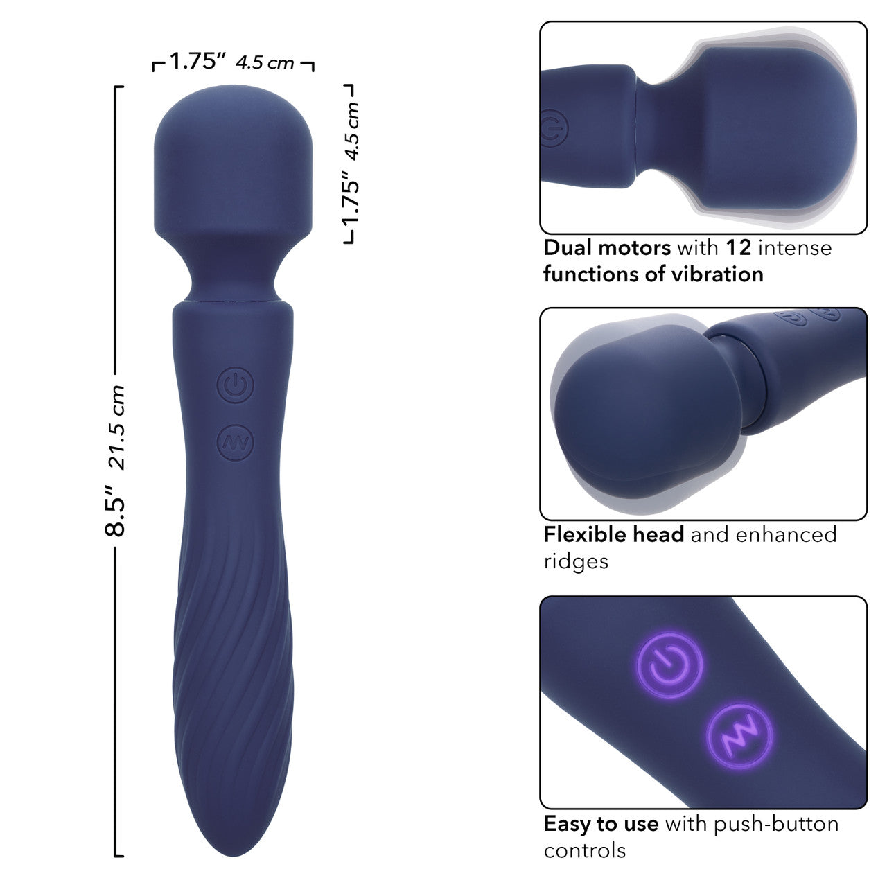 CalExotics Charisma Mystique Rechargeable Silicone Massager Wand