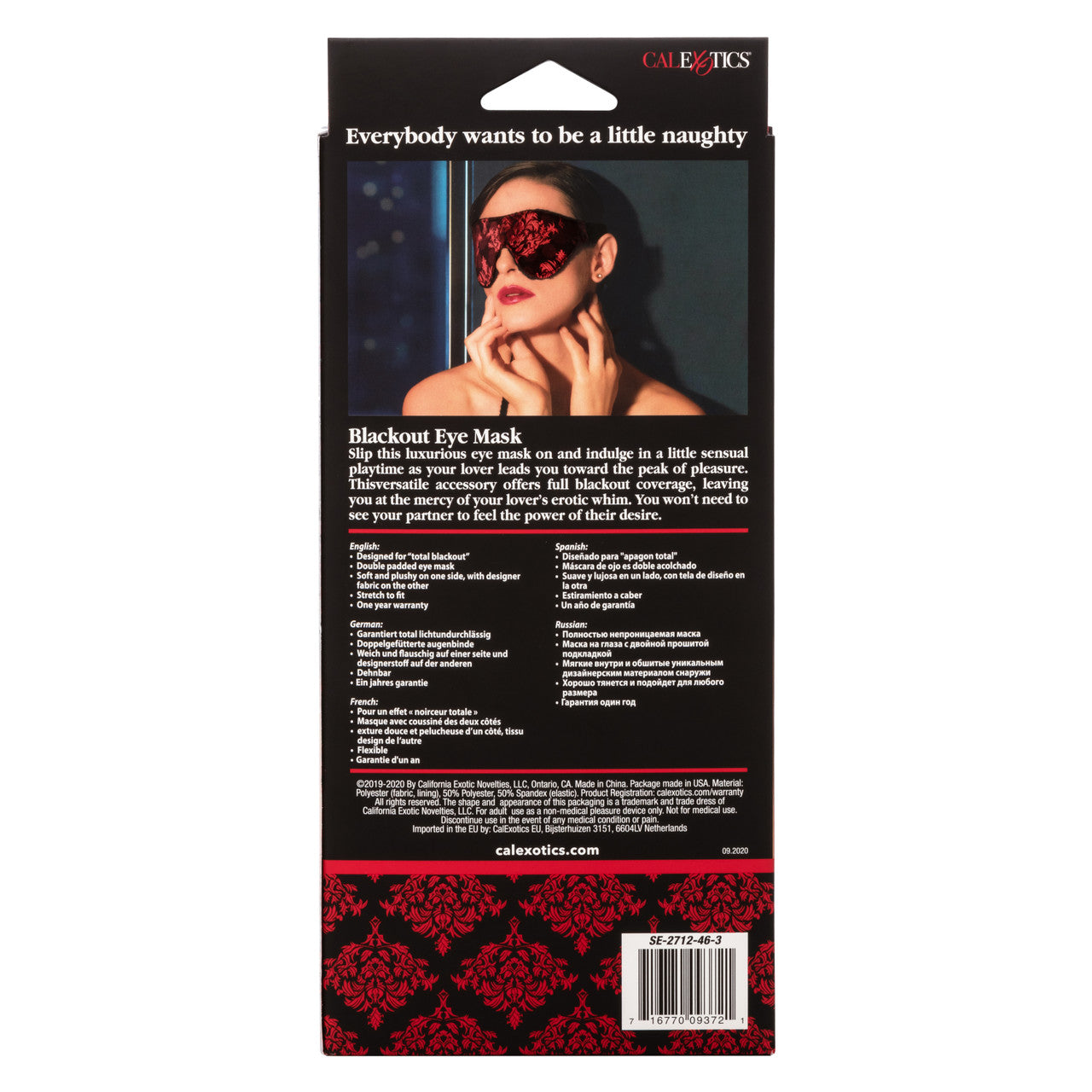 Calexotics Scandal® Blackout Eye Mask