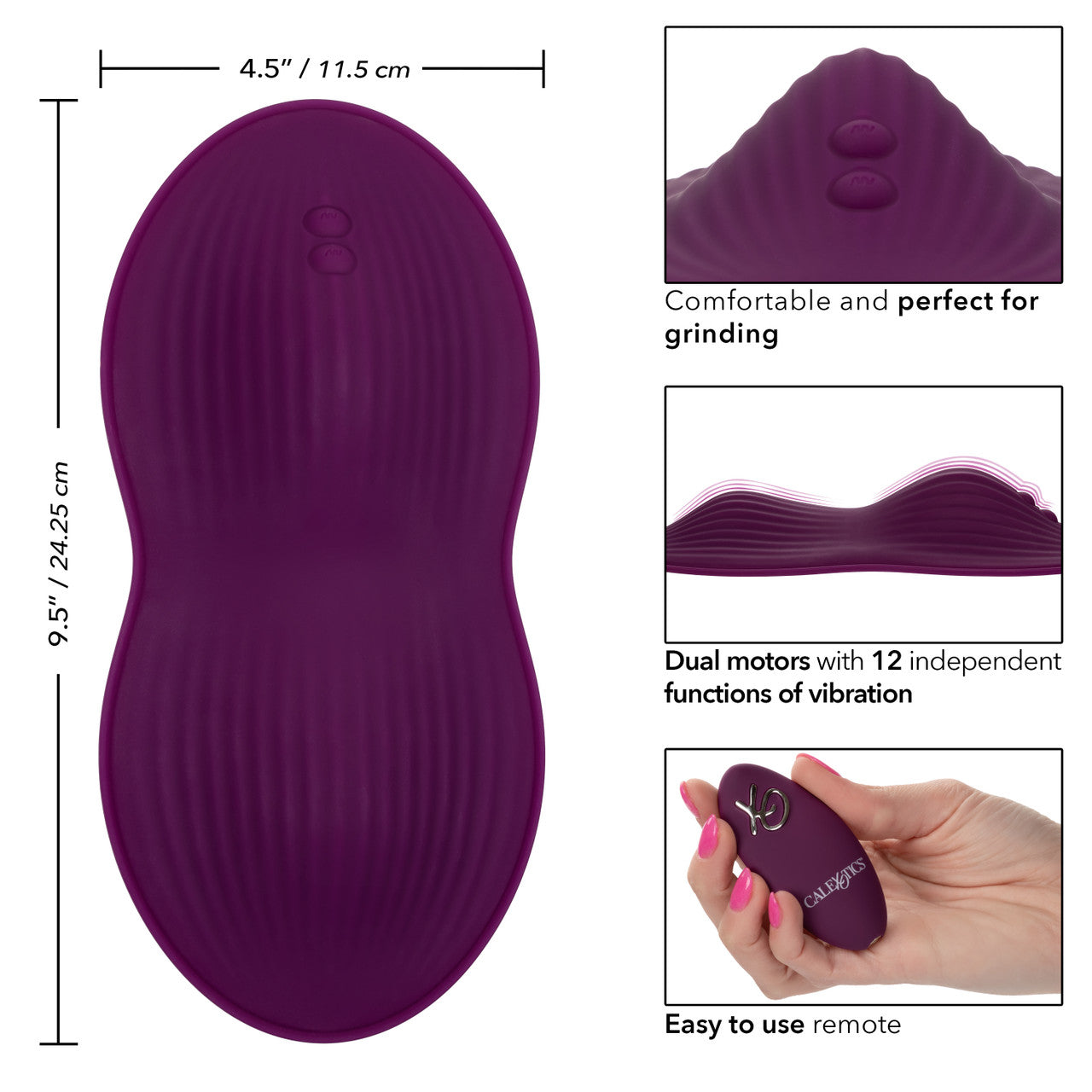 CalExotics Lust Remote Control Dual Rider Rechargeable Silicone Massager