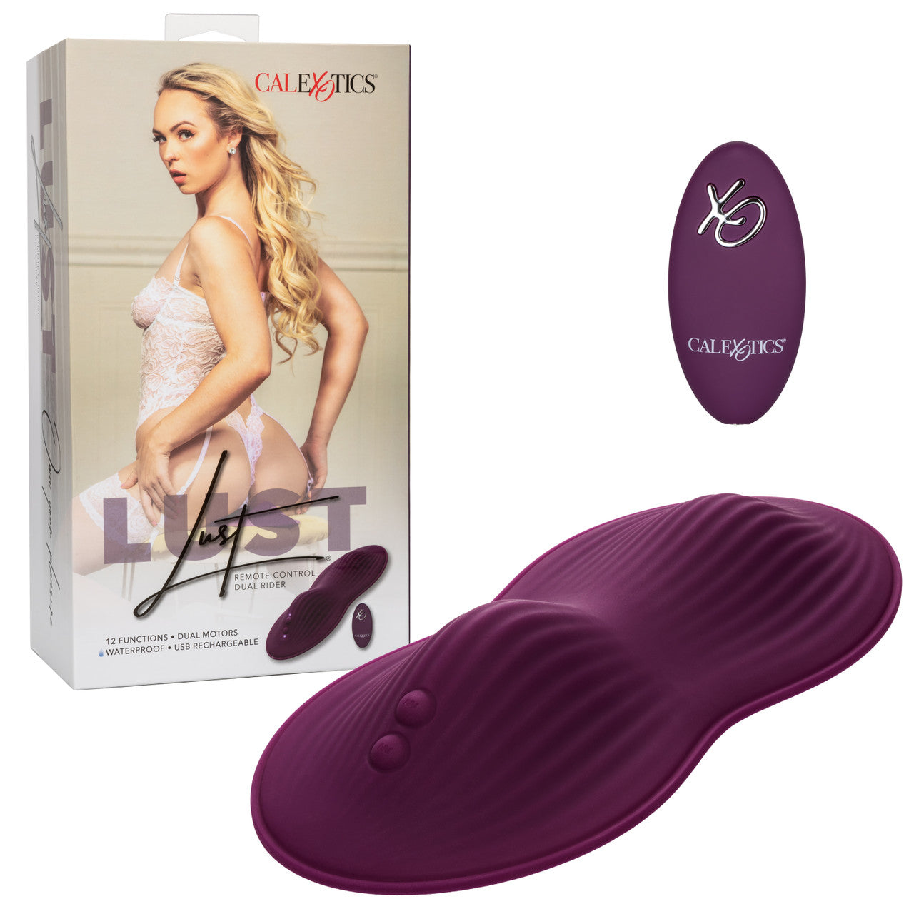 CalExotics Lust Remote Control Dual Rider Rechargeable Silicone Massager