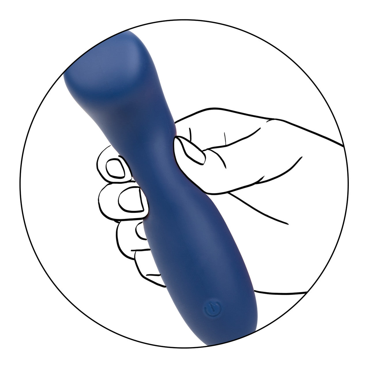 CalExotics Cashmere Satin G Rechargeable Silicone G-Spot Vibrator with Clitoral Stimulator