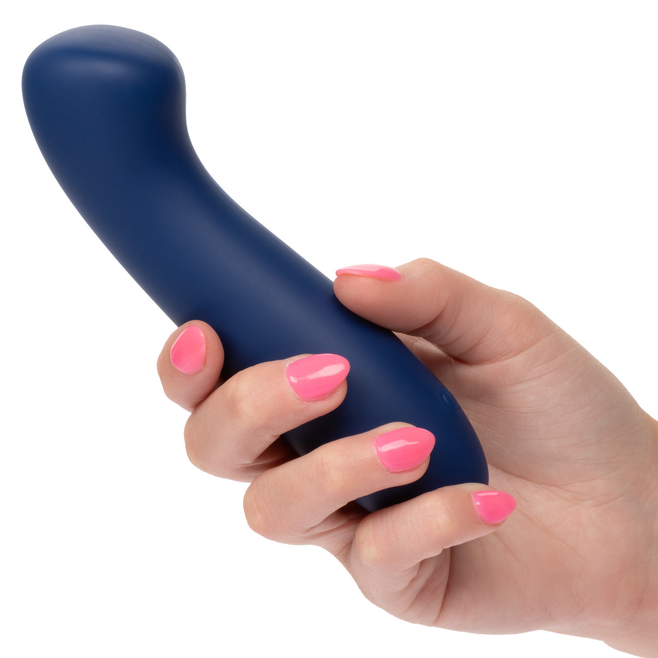 CalExotics Cashmere Satin G Rechargeable Silicone G-Spot Vibrator with Clitoral Stimulator