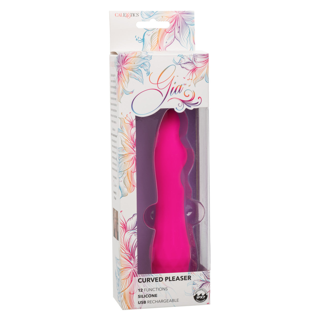 CalExotics Gia Curved Pleaser Silicone Rechargeable Vibrator