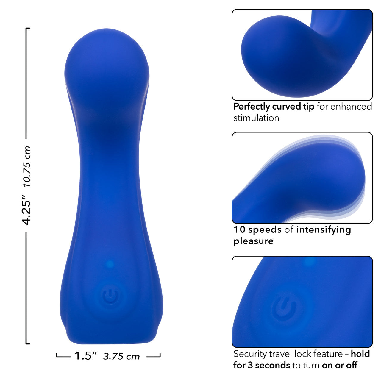 CalExotics Cascade Curve Rechargeable Silicone Vibrator