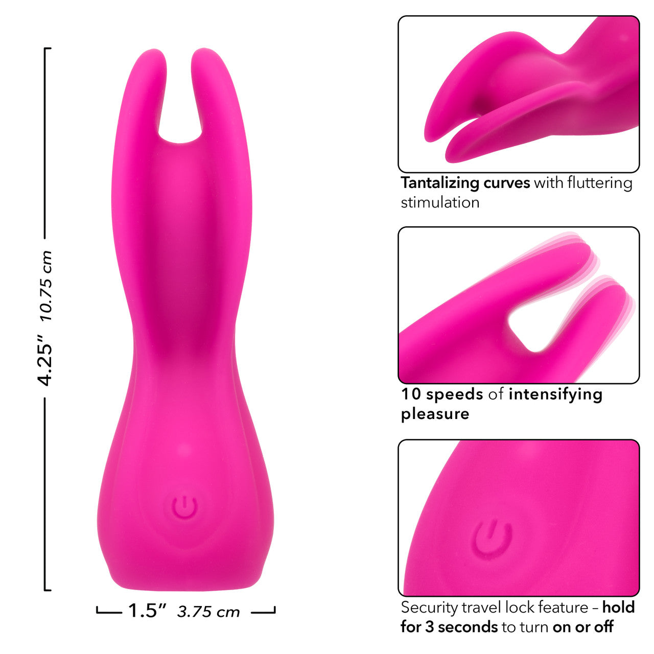 CalExotics Cascade Flutter Rechargeable Silicone Vibrator