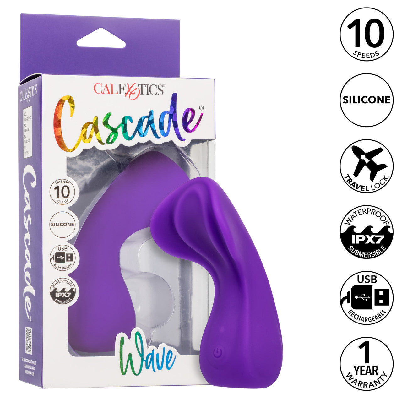 CalExotics Cascade Wave Rechargeable Silicone Vibrator