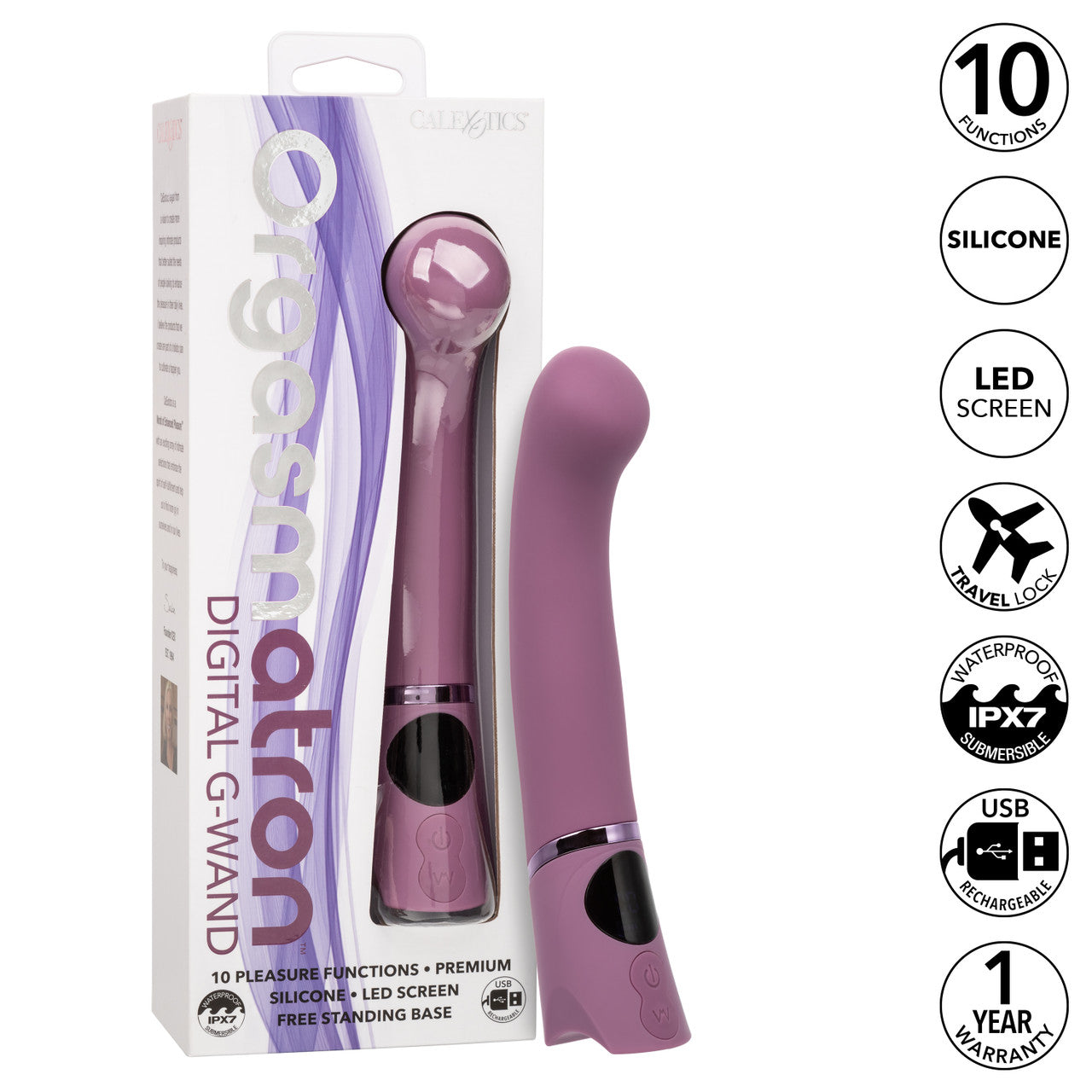 CalExotics Orgasmatron Digital G-Wand Rechargeable Silicone Massager