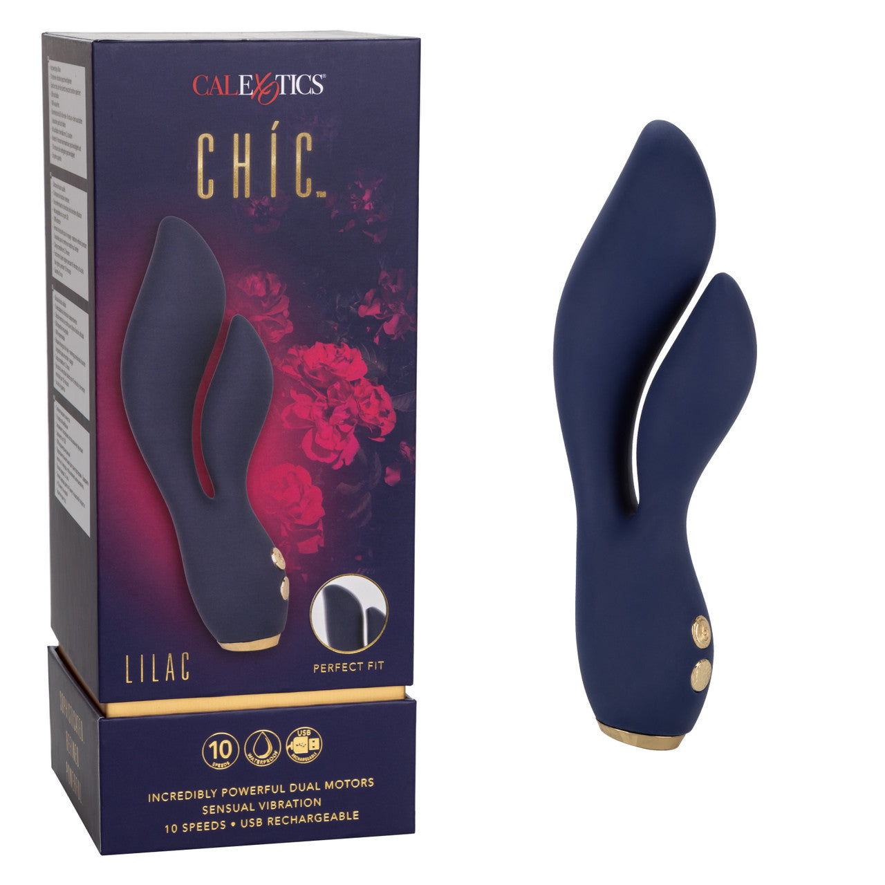 CalExotics Chic Lilac Rechargeable Silicone Rabbit Vibrator