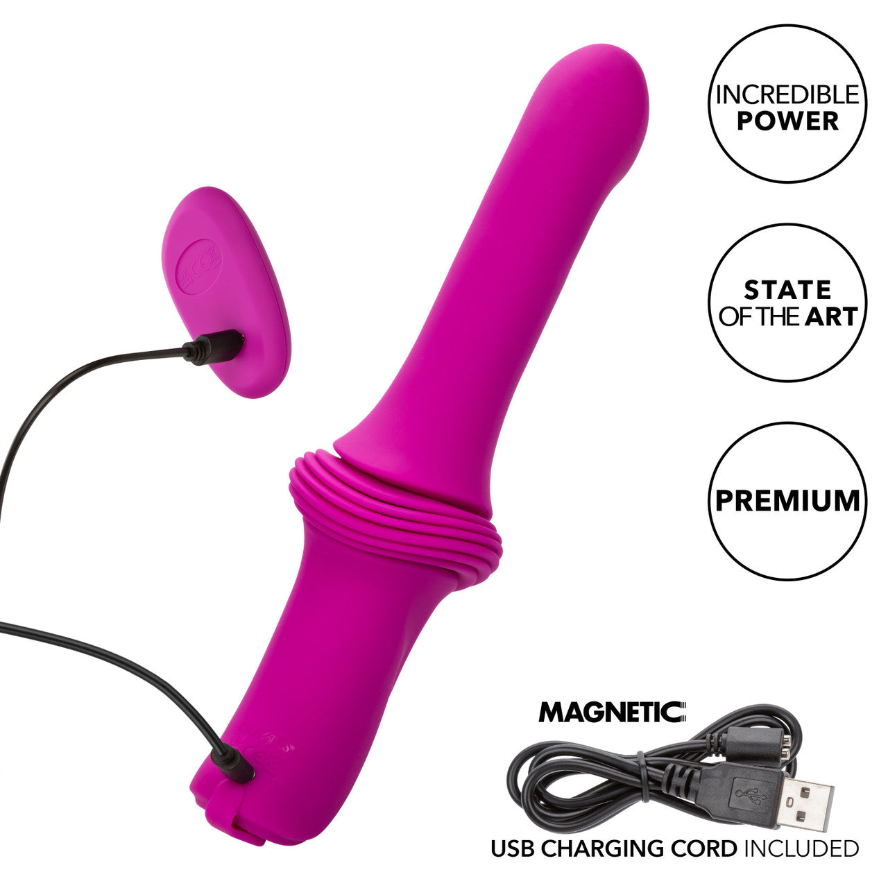 CalExotics Overdrive Remote Control Rechargeable Silicone Sex Machine Smooth Thruster