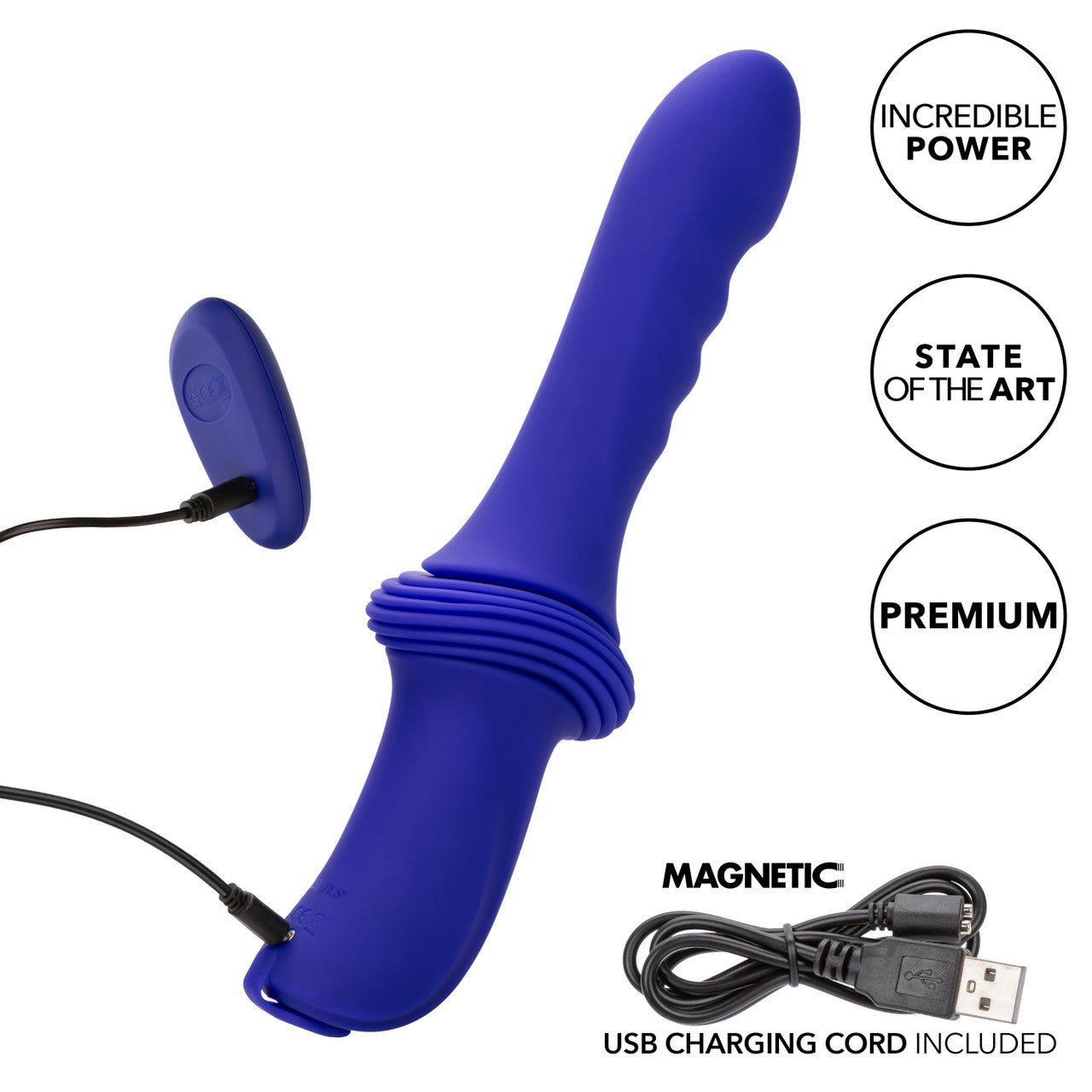 CalExotics Overdrive Remote Control Rechargeable Silicone Sex Machine Ridge Thruster